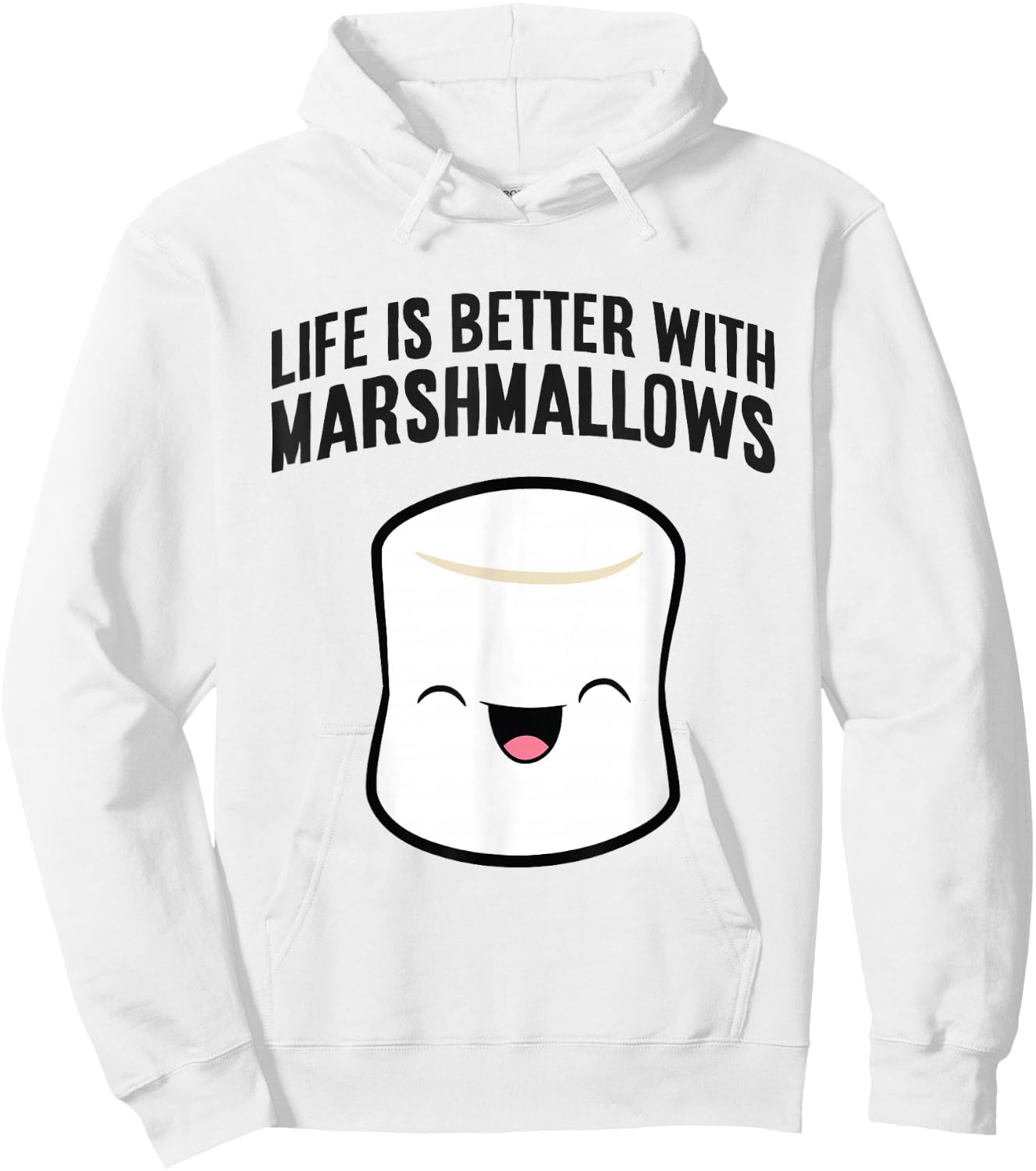 Life Is Better With Marshmallows Hoodie - Hoodie | White