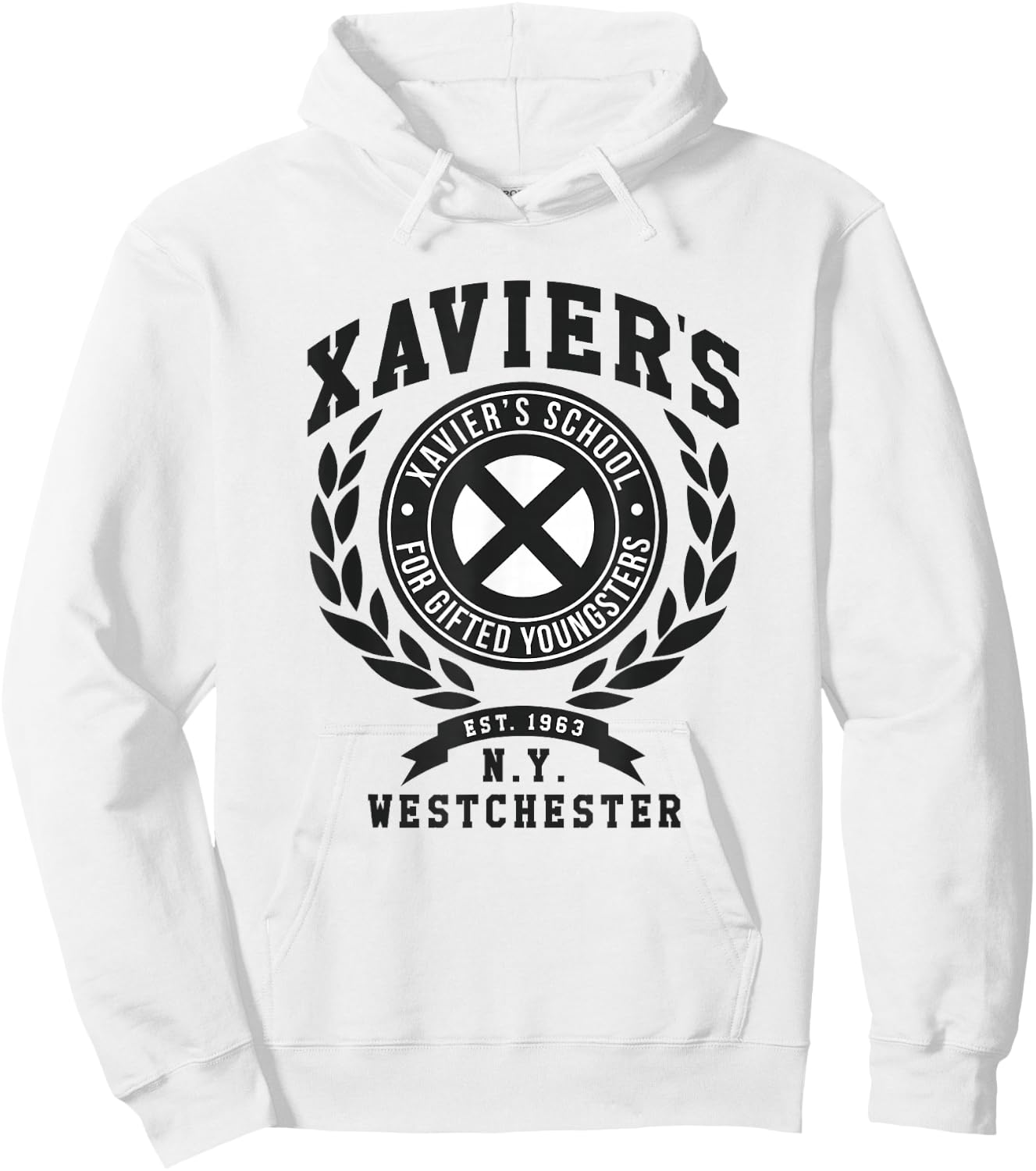 Marvel X-Men Xavier's School for Gifted Youngsters N.Y. Logo Hoodie - Hoodie | White