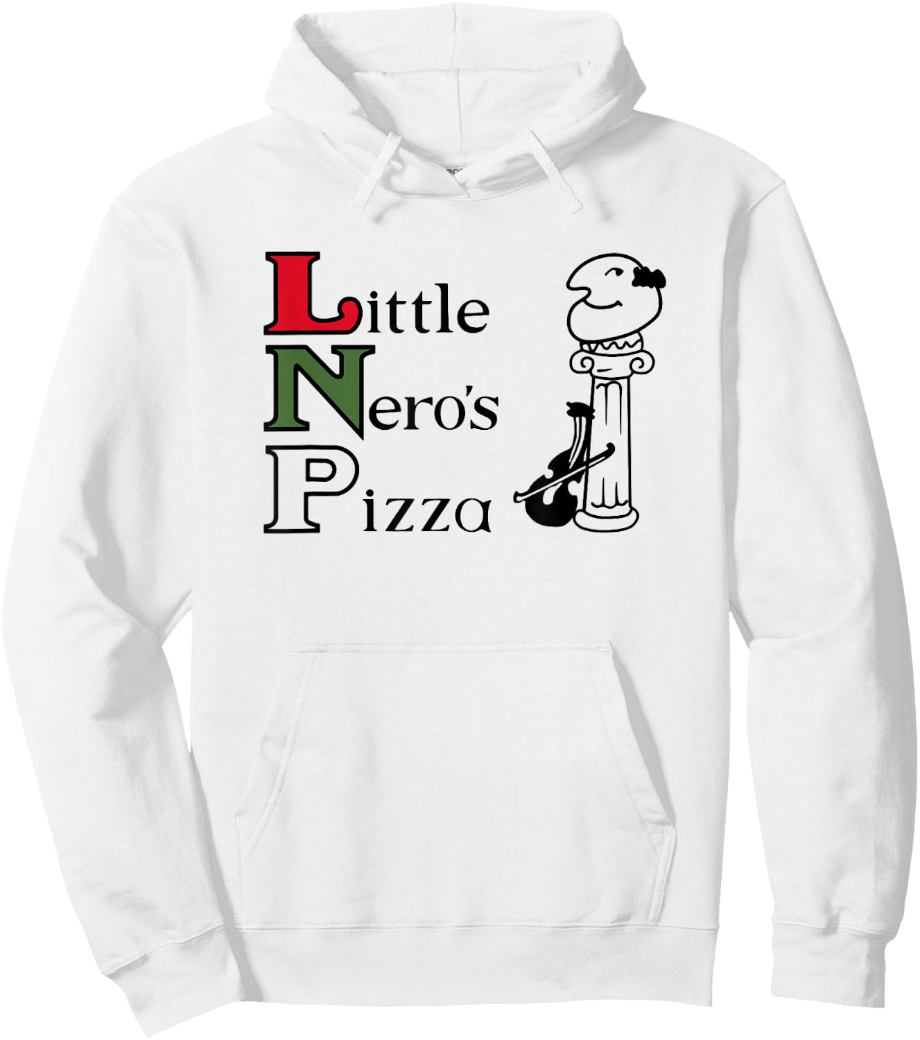 Little Nero's Pizza Hoodie - Hoodie | White