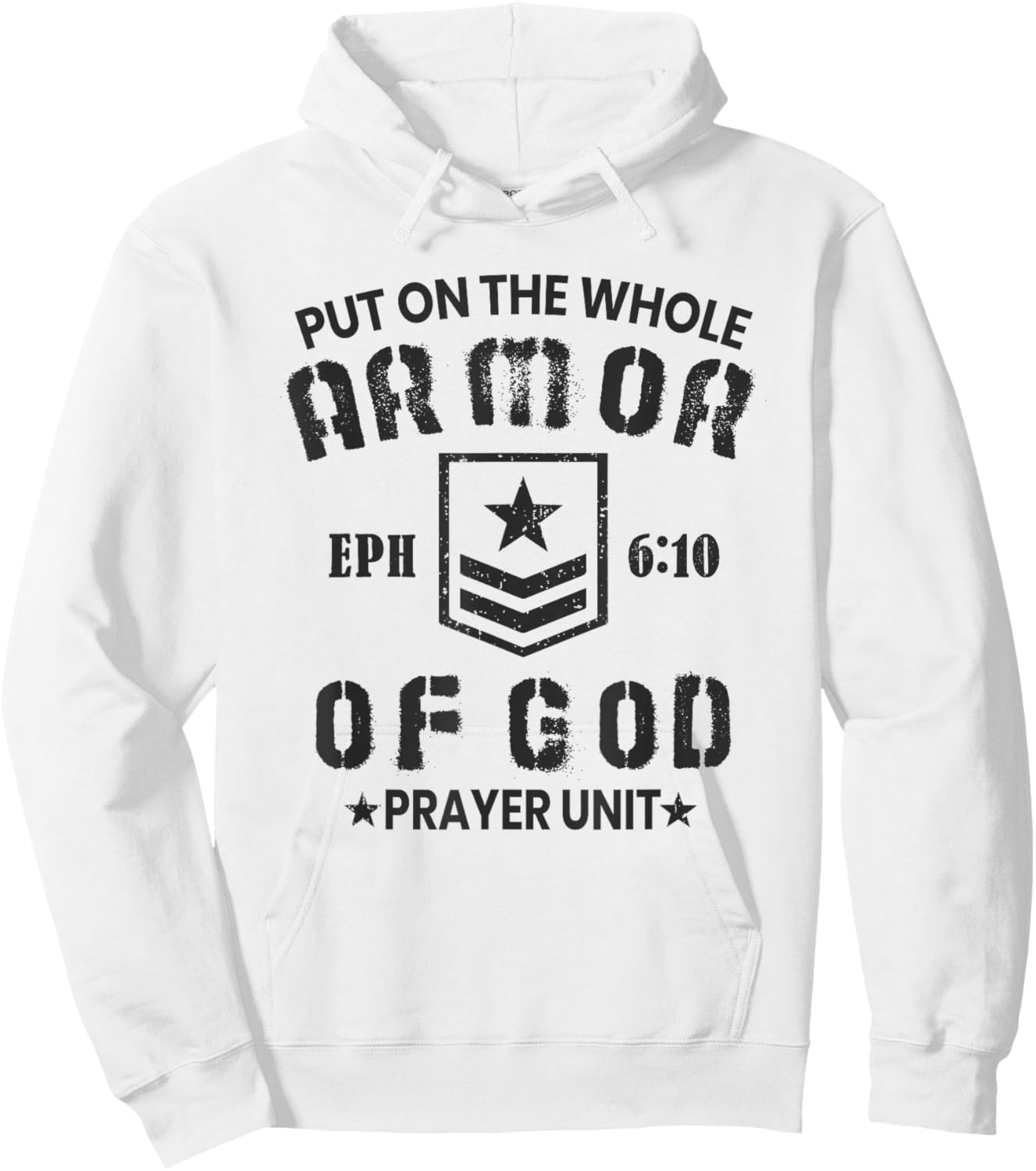 Armor of God Christian Worship Bible Verse Hoodie - Hoodie | White