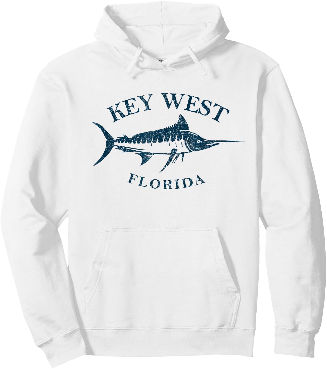 Vintage Key West Florida Keys Fishing Vacation Boating Beach Hoodie - Hoodie | White