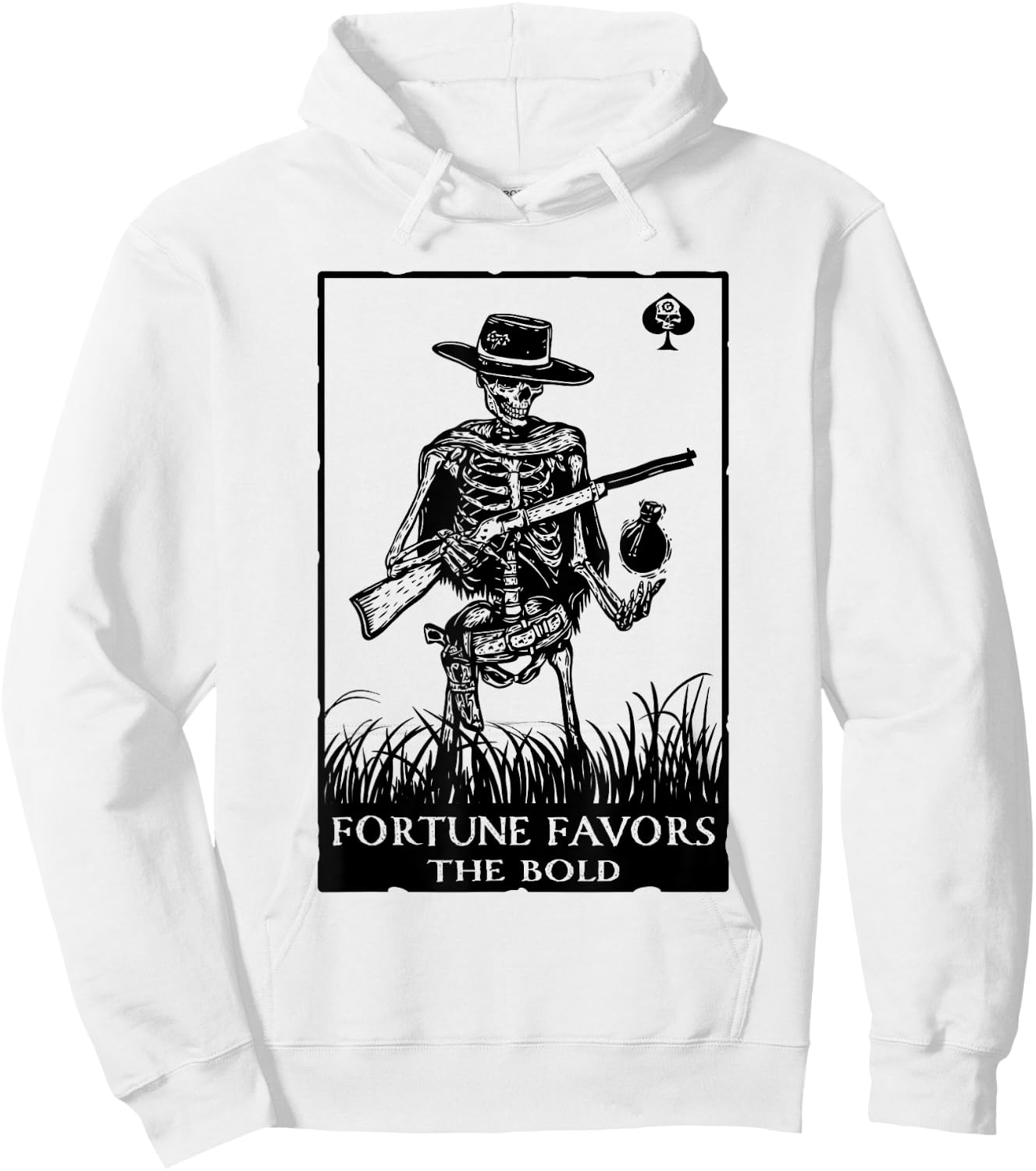 Fortune Favors The Bold Apparel Hoodie - Hoodie | White