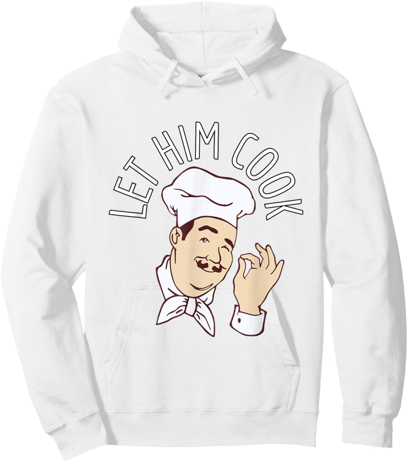 Let Him Cook Meme Hoodie - Hoodie | White