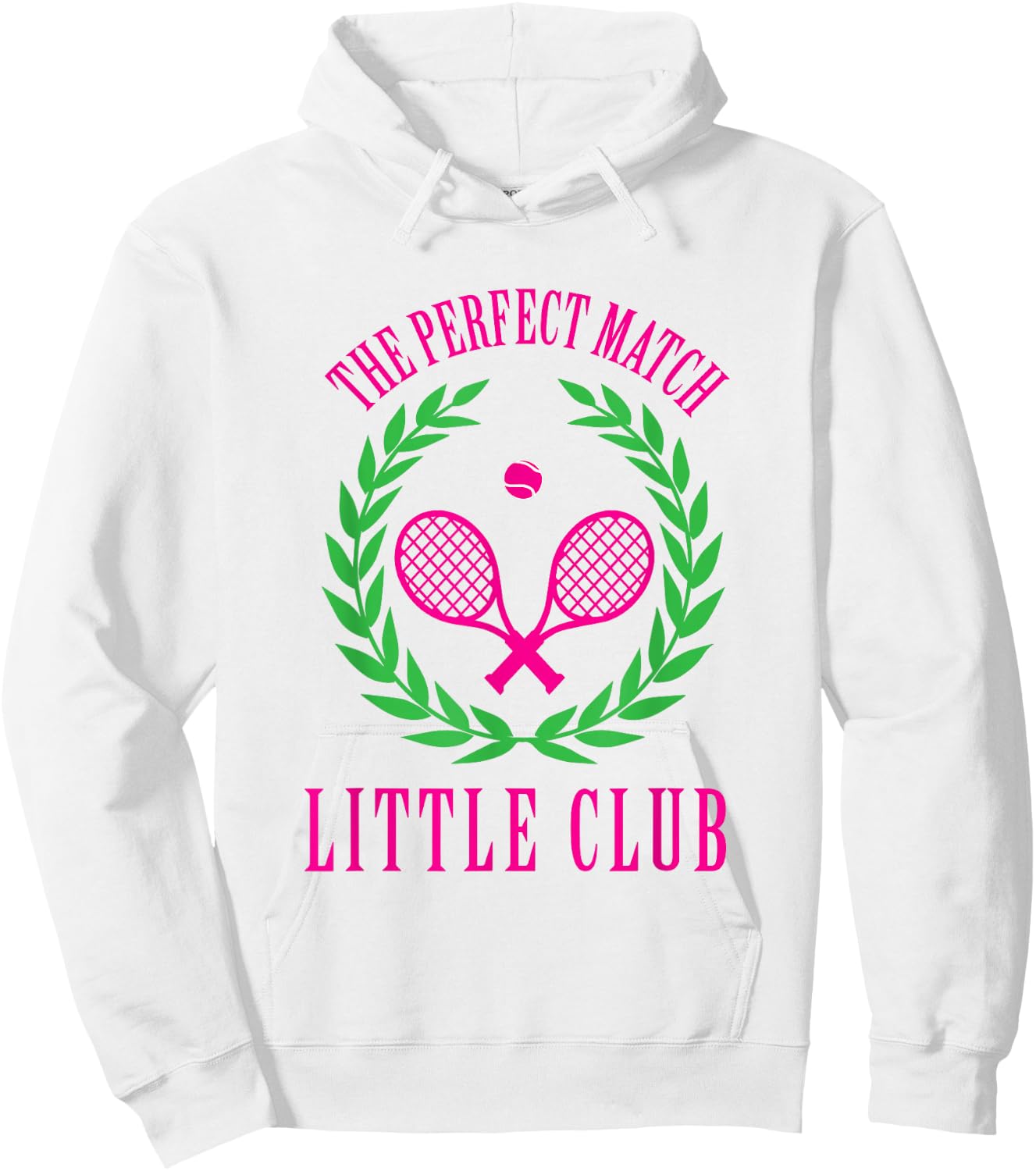 Tennis Match Club Little / G Big Sorority Reveal Hoodie - Hoodie | White