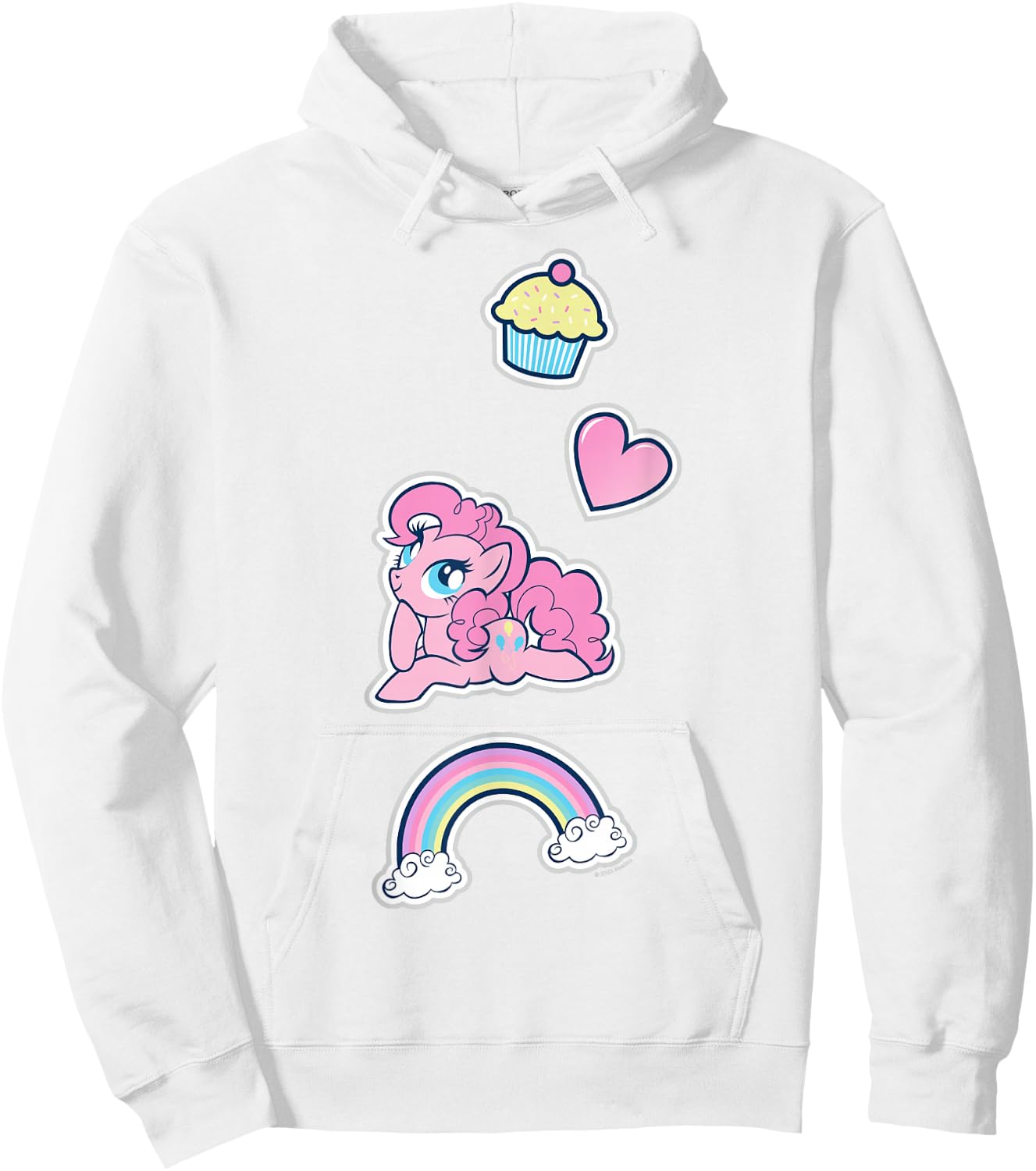 My Little Pony: Friendship Is Magic Cupcake Pinkie Pie Hoodie - Hoodie | White