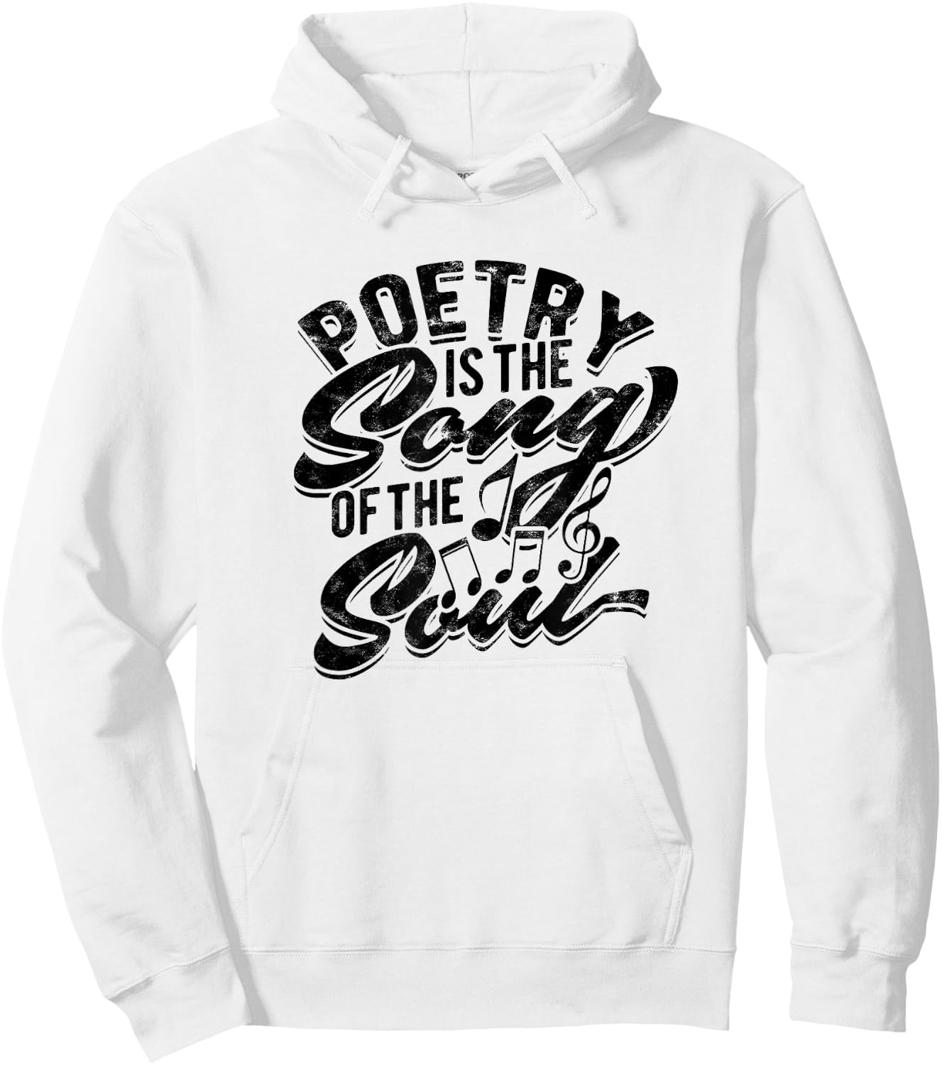 Poetry is the song of the soul - Poetry Hoodie - Hoodie | White