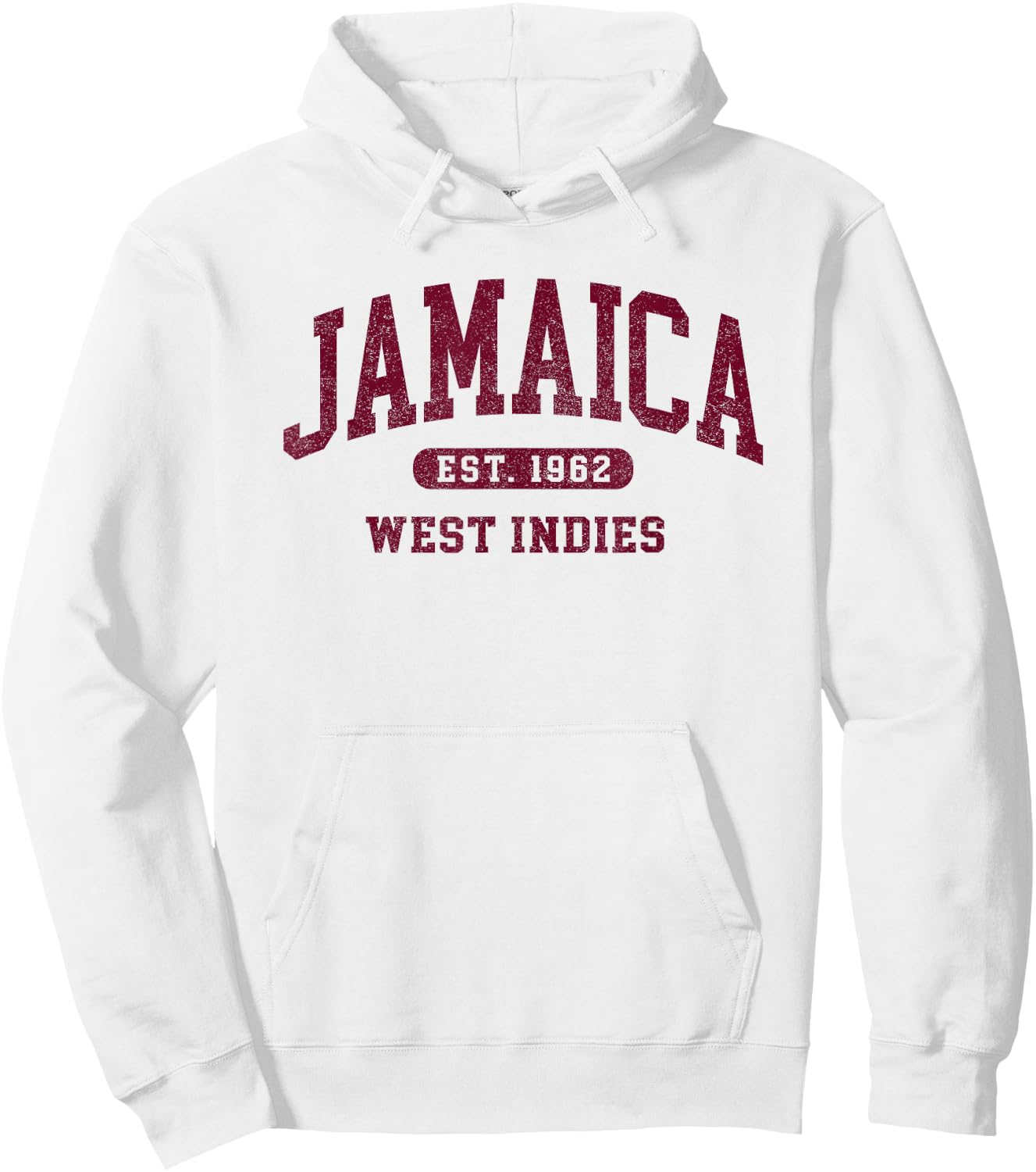 Retro Jamaica Est 1962 Vintage Jamaican Men Souvenir Hoodie - Hoodie | White