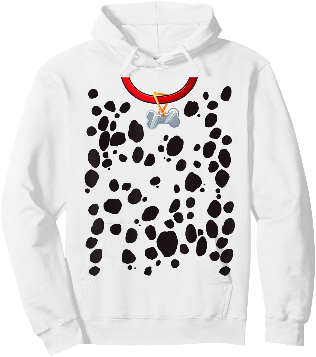 Dalmatian Costume Print Dog Dalmatians Halloween Adult Kids Hoodie - Hoodie | White