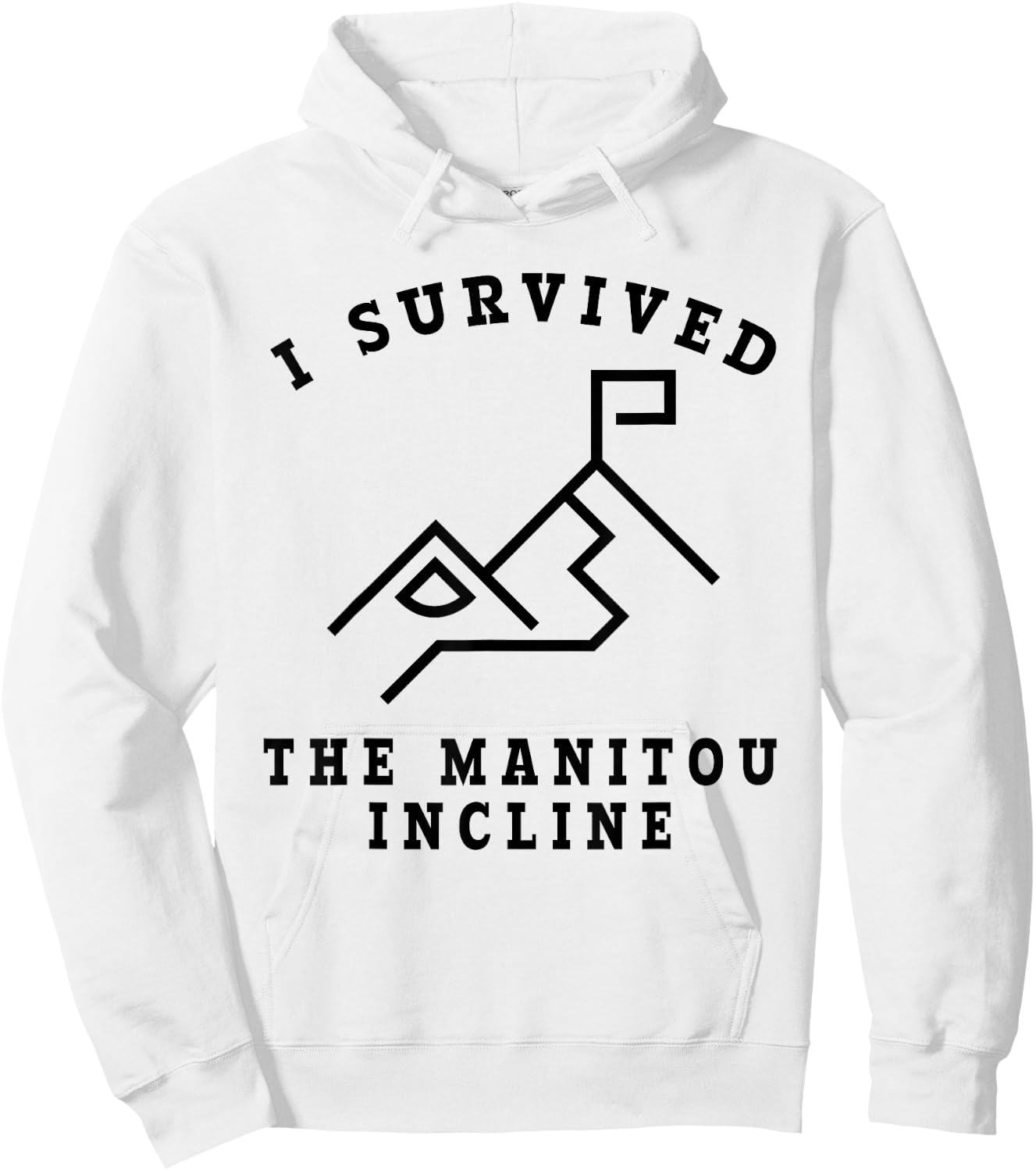 Survived the Manitou Incline - Manitou Springs Colorado Hoodie - Hoodie | White