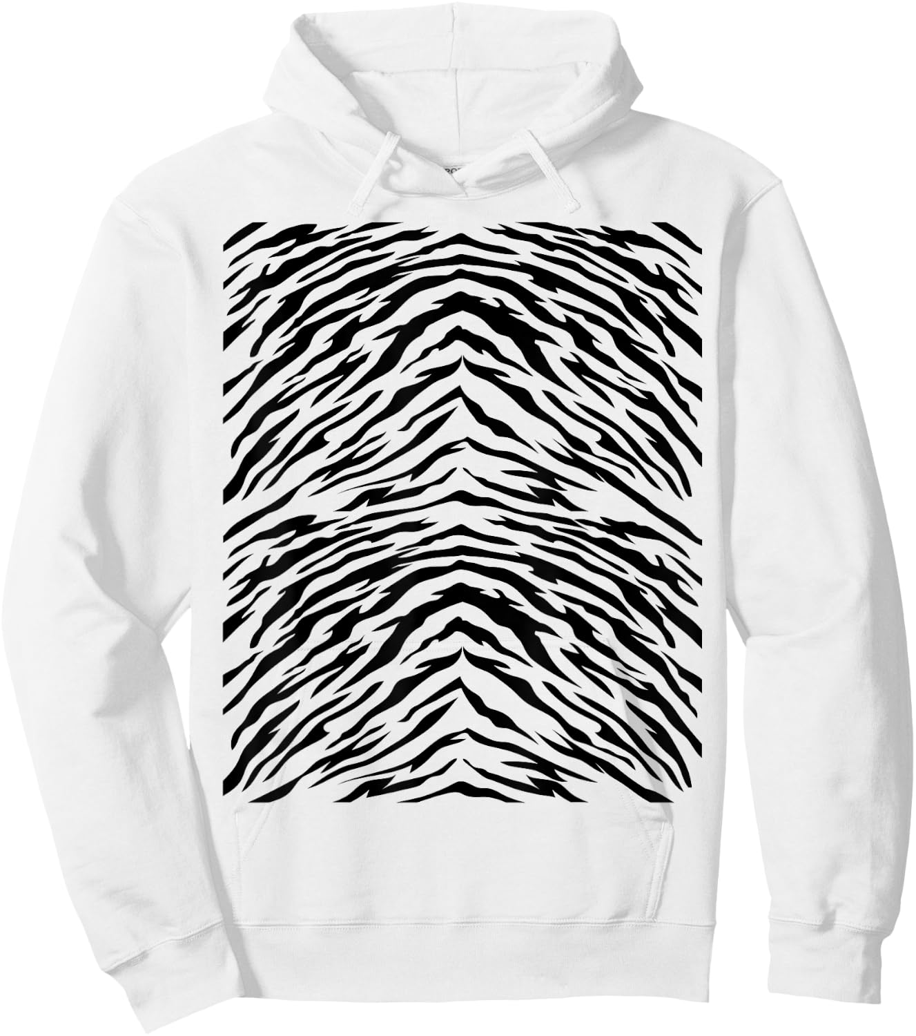 Tiger Print Cute Animal Costume Idea Orange Tigers Stripes Hoodie - Hoodie | White