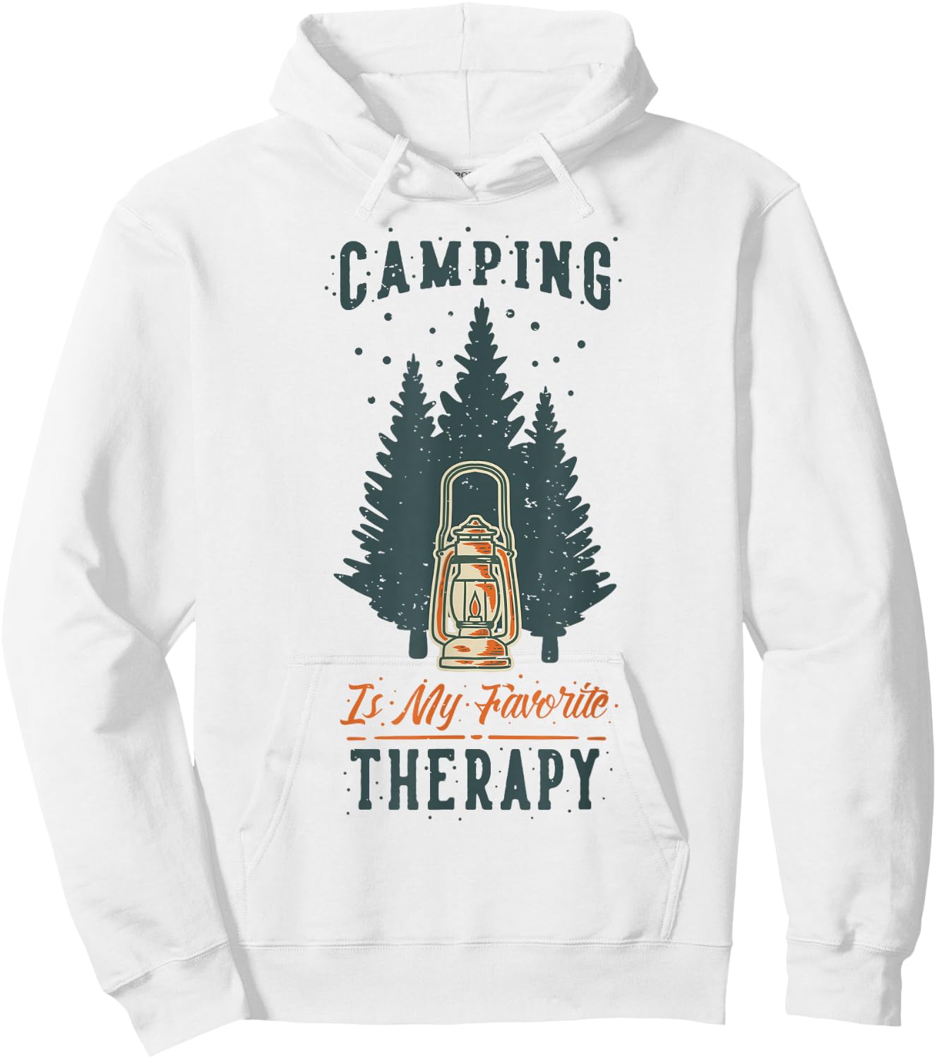 Funny Camper Camp Camping Gifts & Apparel FIDIMA -Adults White Small Modern Short Sleeve Camping Hoodie - Hoodie | White