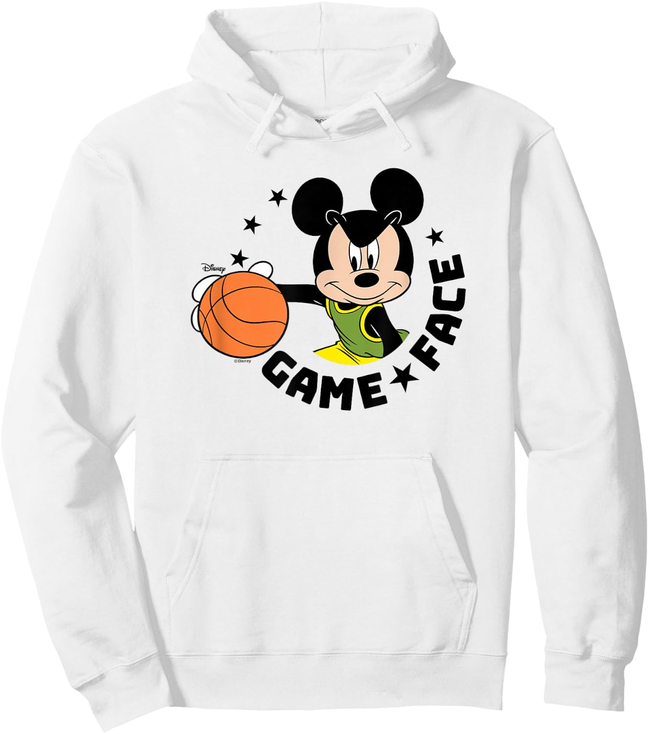 Mickey Game Face Basketball Hoodie - Hoodie | White