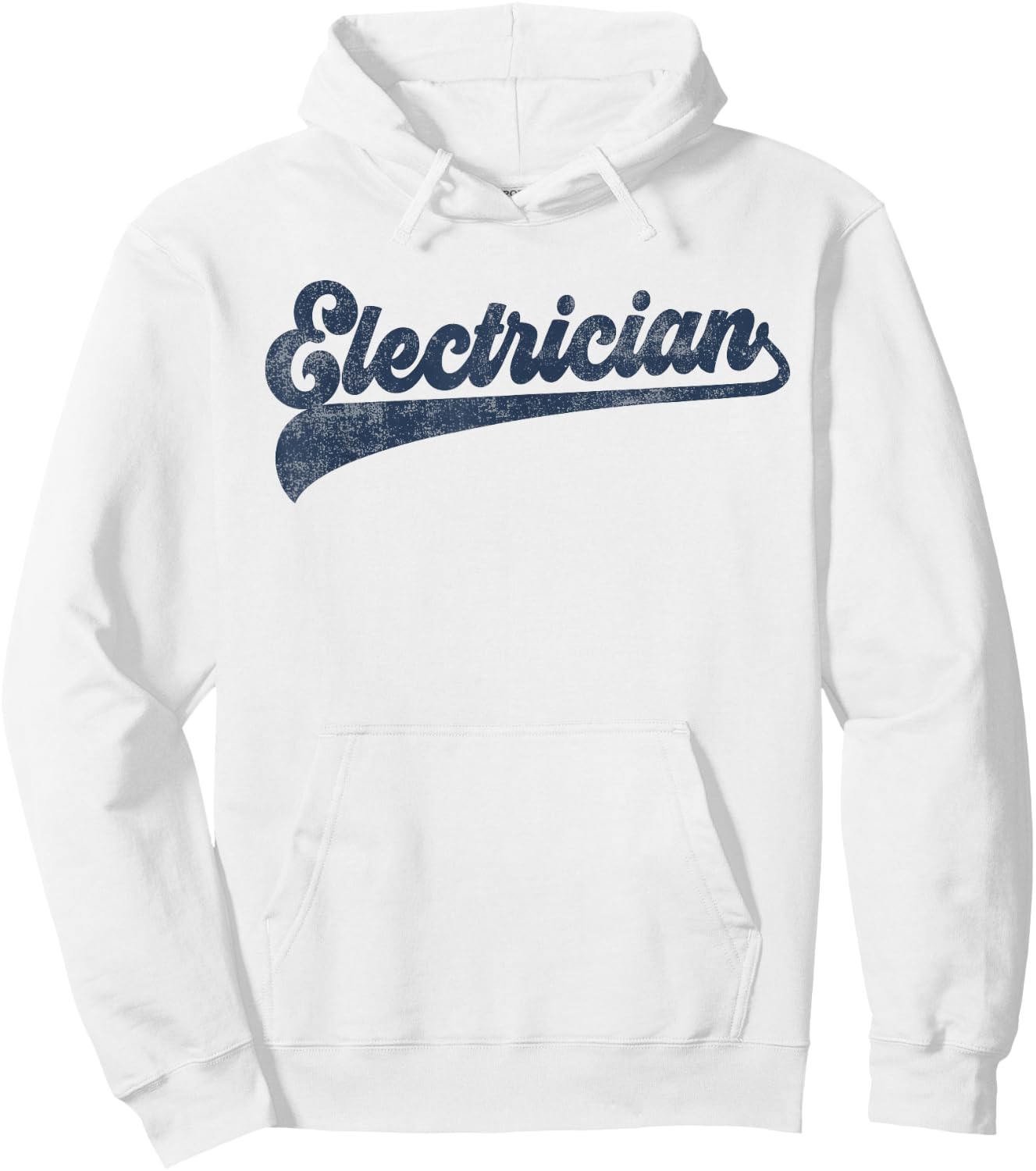 Electrician Cute Vintage Graphic Hoodie - Hoodie | White