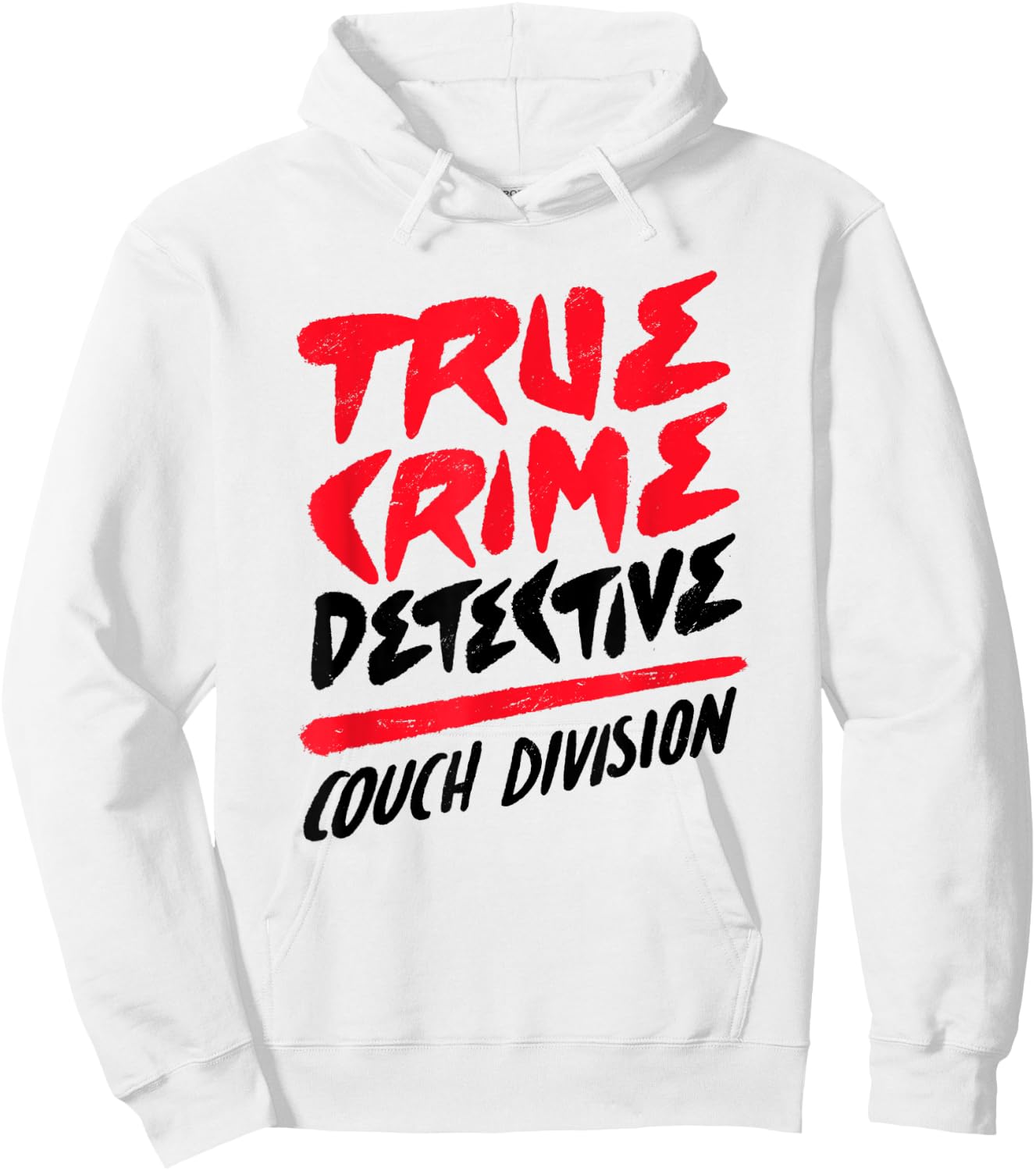 True Crime Detective Couch Division Crime Scene Investigator Hoodie - Hoodie | White