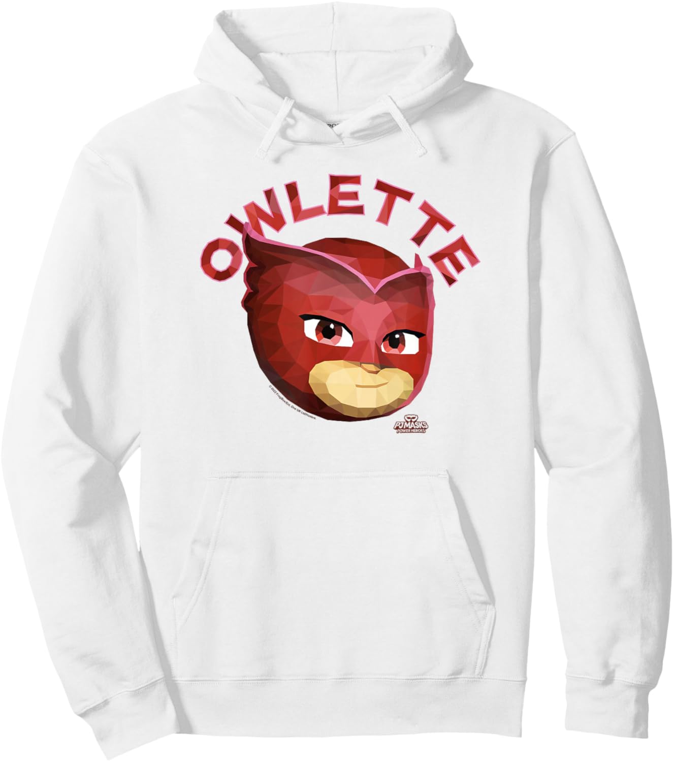 PJ Masks Owlette Power Hero Art Big Face Logo Hoodie - Hoodie | White