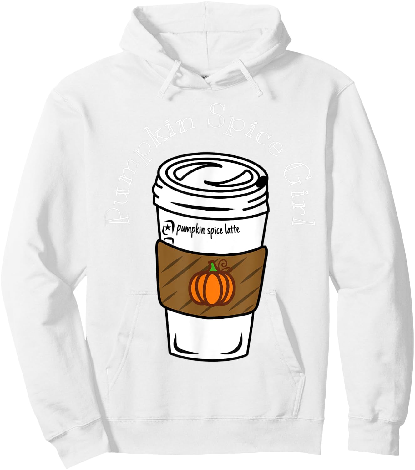 Green Pumpkin Spice Latte Girls PSL Coffee Autumn Hoodie - Hoodie | White