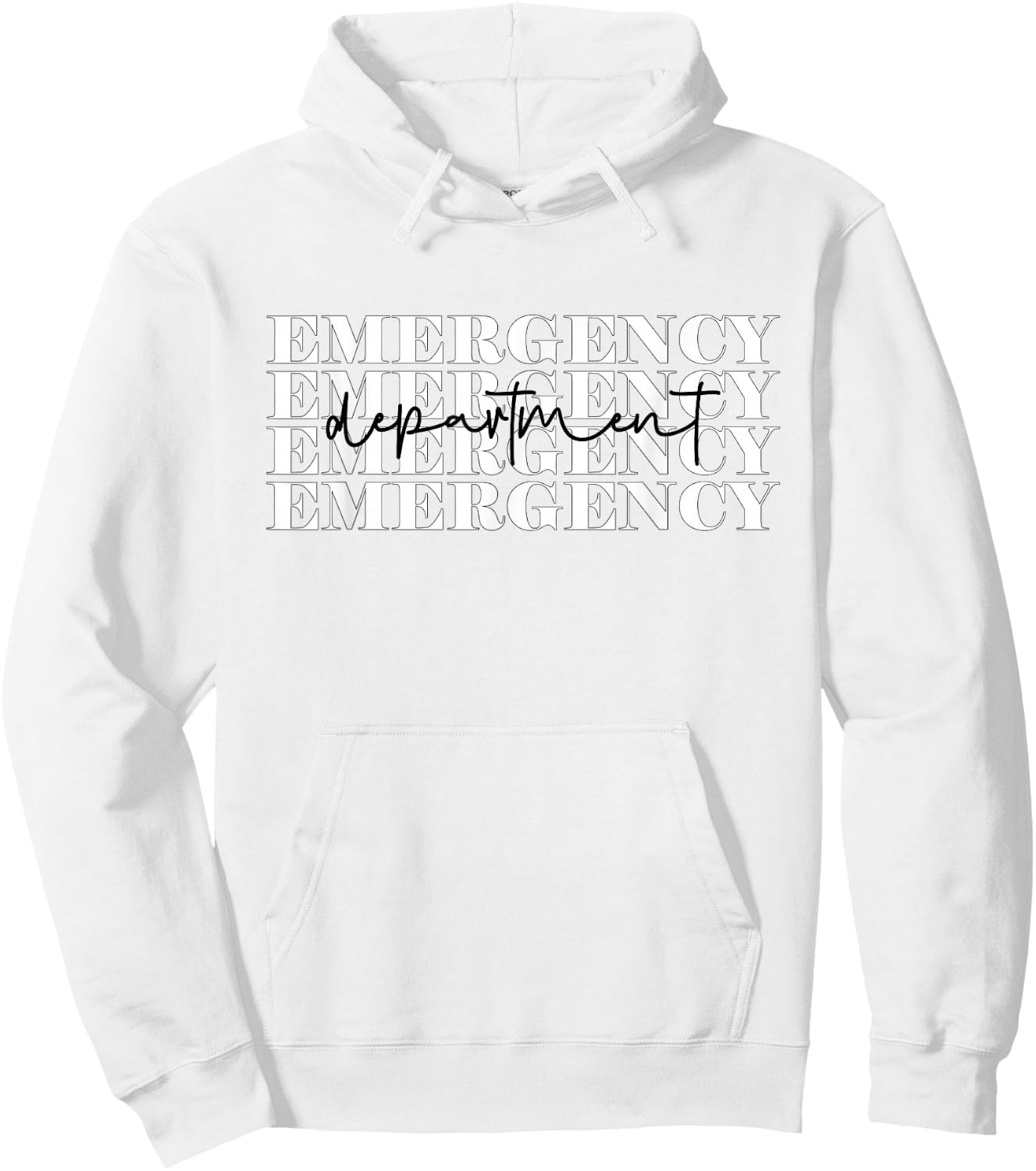 Emergency Department Emergency Room Healthcare Nursing Hoodie - Hoodie | White
