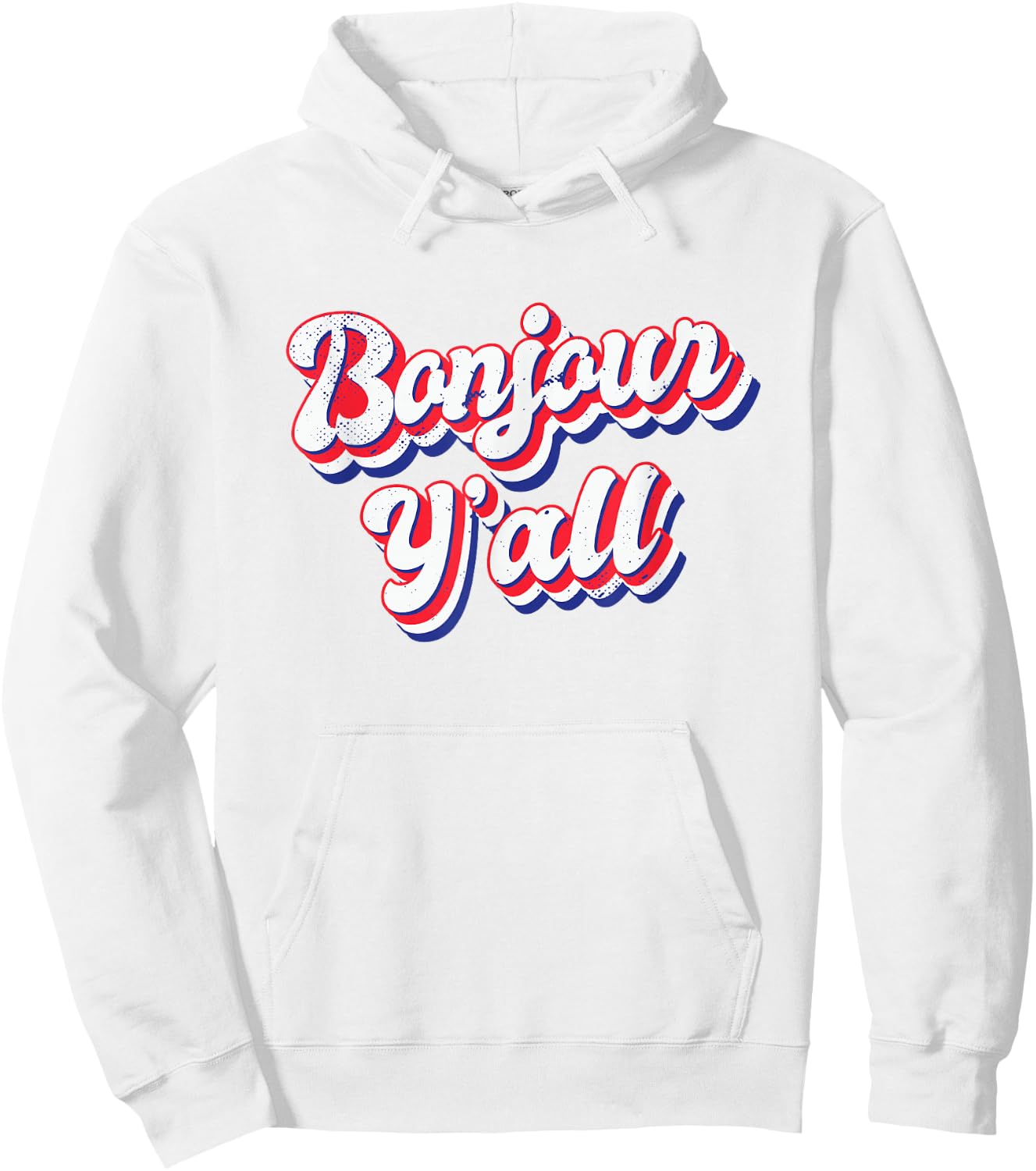 Bonjour Y'all Hoodie - Hoodie | White