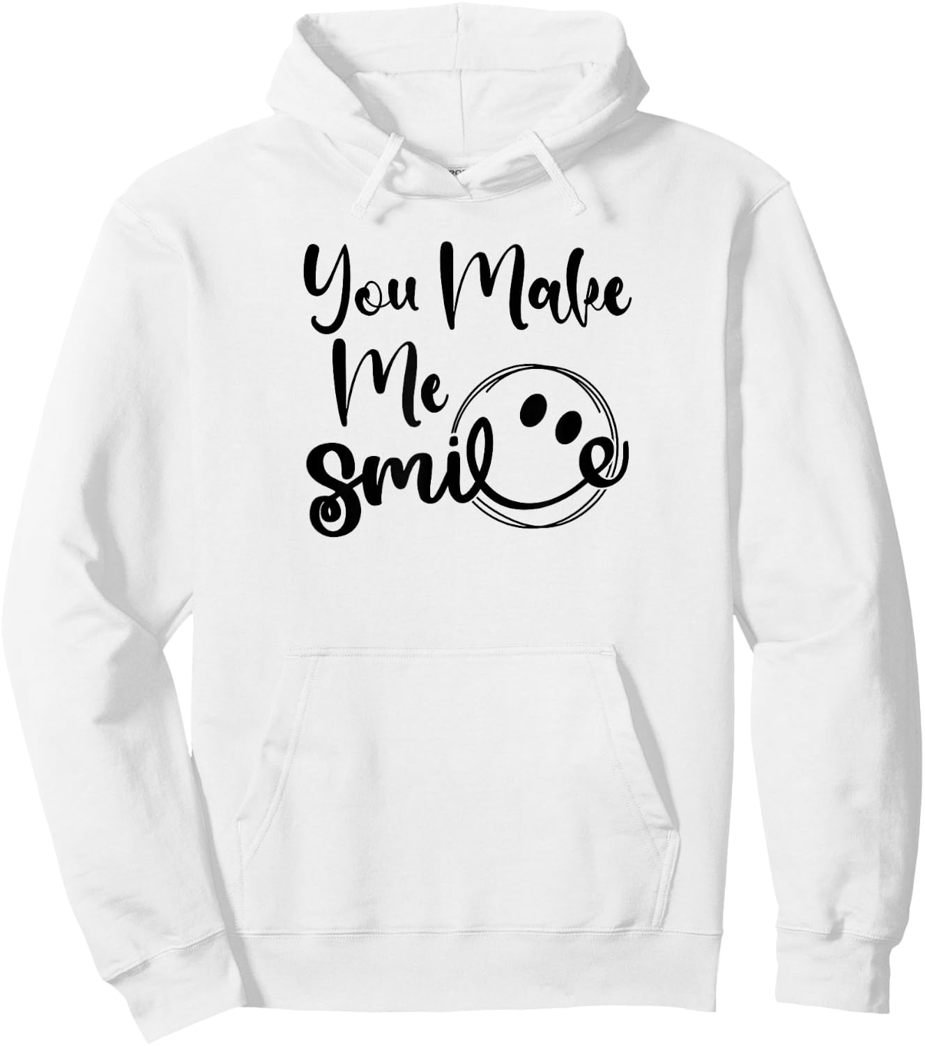 You Make Me Smile Hoodie - Hoodie | White