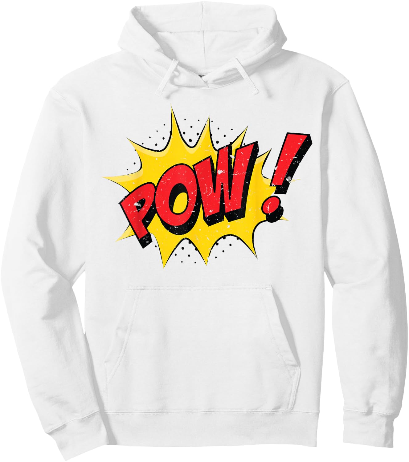 POW - Comic Book Cartoon Funny Pop Art Hoodie - Hoodie | White