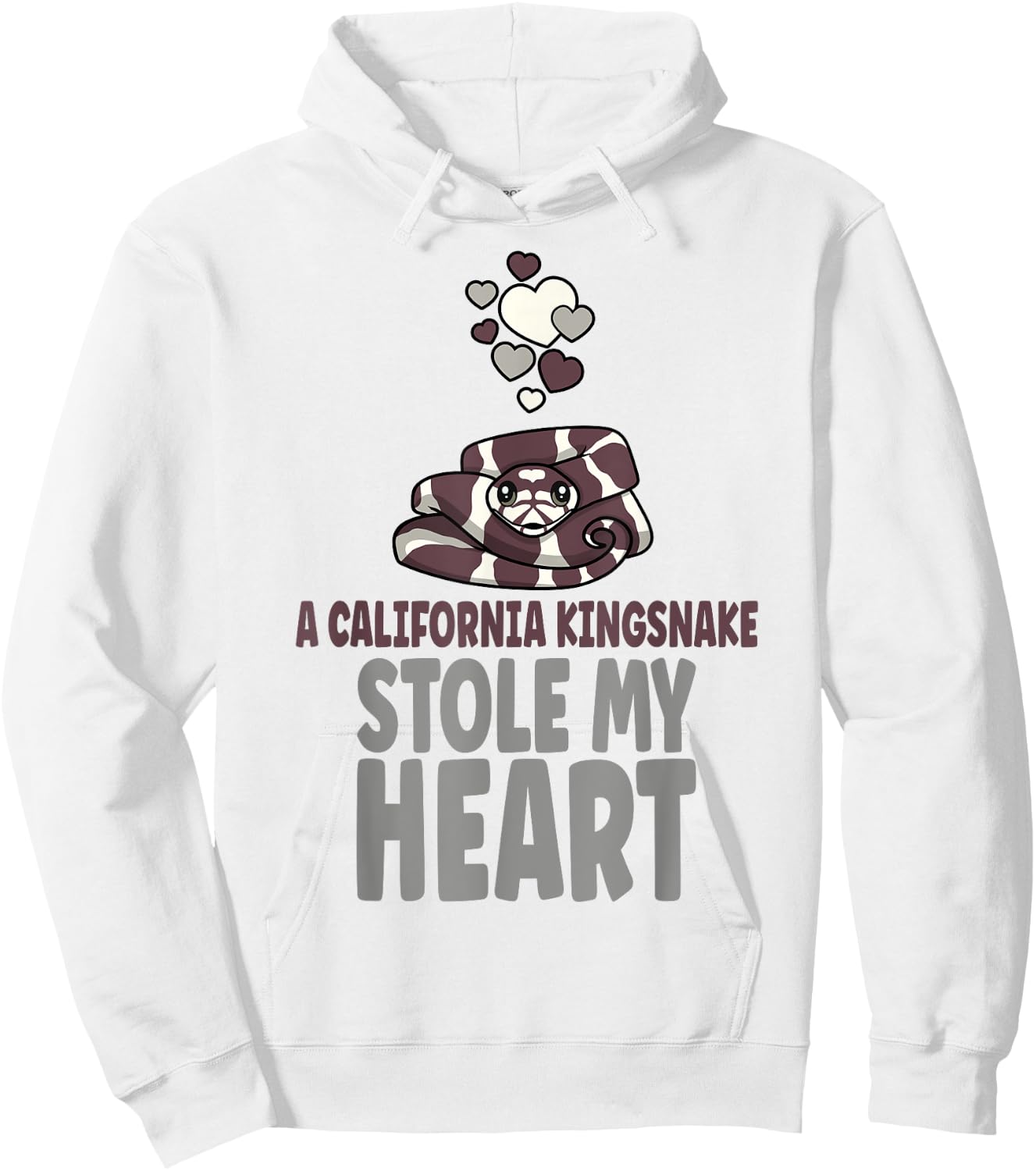 A California Kingsnake Stole My Heart Pet Kingsnake Owner Hoodie - Hoodie | White