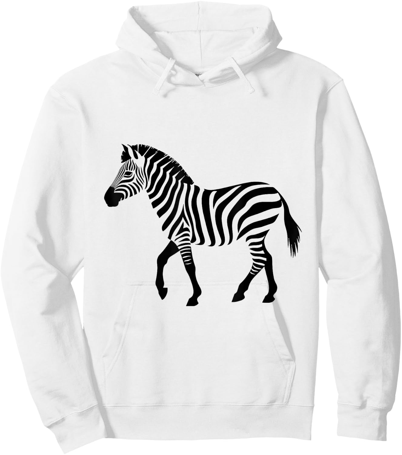 Zebra Graphic Hoodie - Hoodie | White