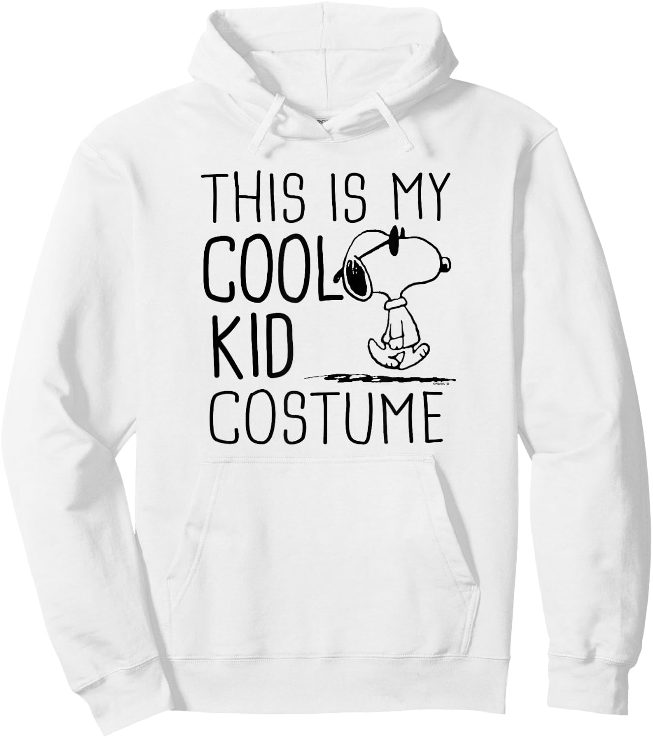 Peanuts Snoopy Cool Kid Costume Hoodie - Hoodie | White