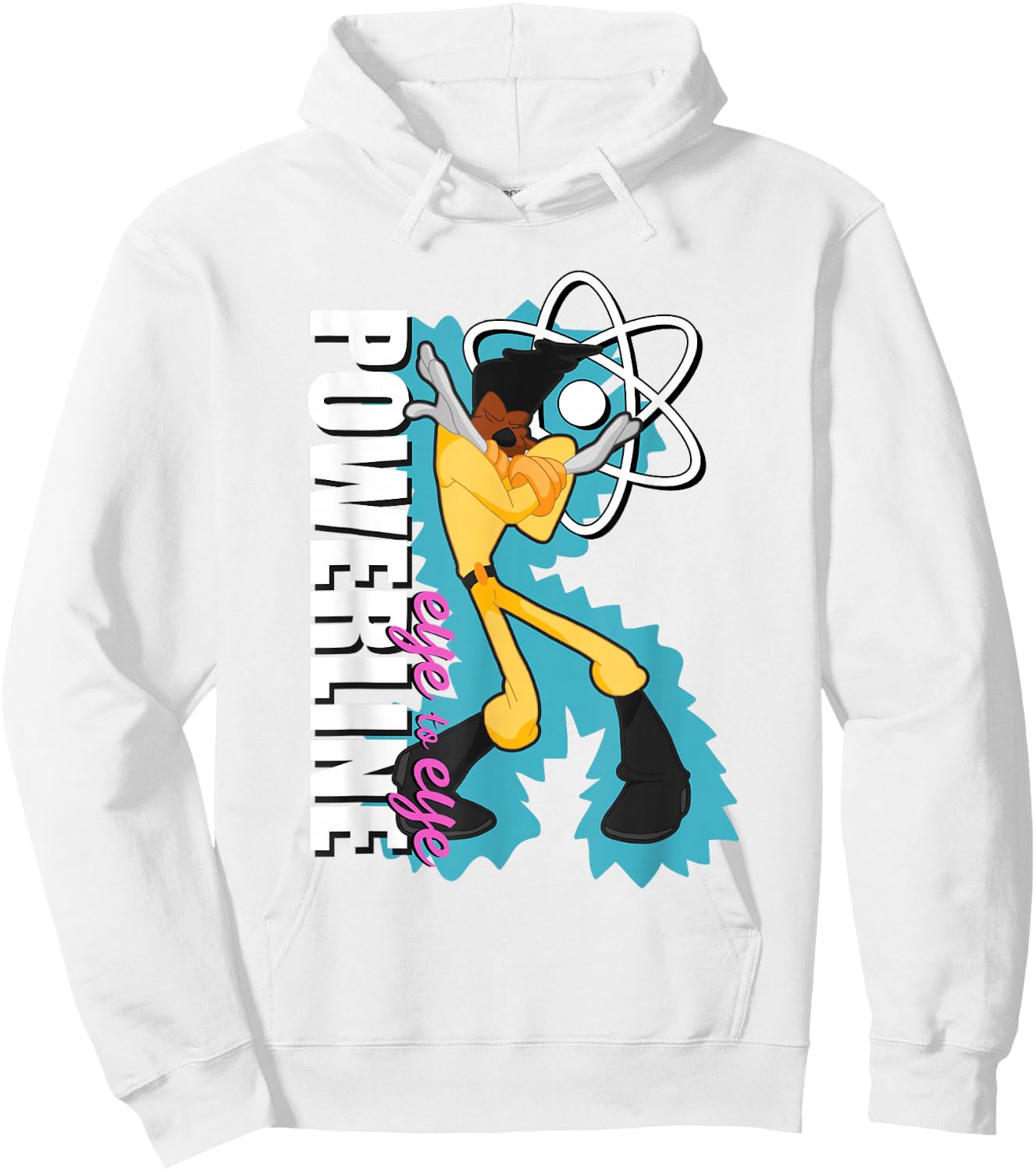 Disney A Goofy Movie Powerline Eye to Eye Dancing Portrait Hoodie - Hoodie | White