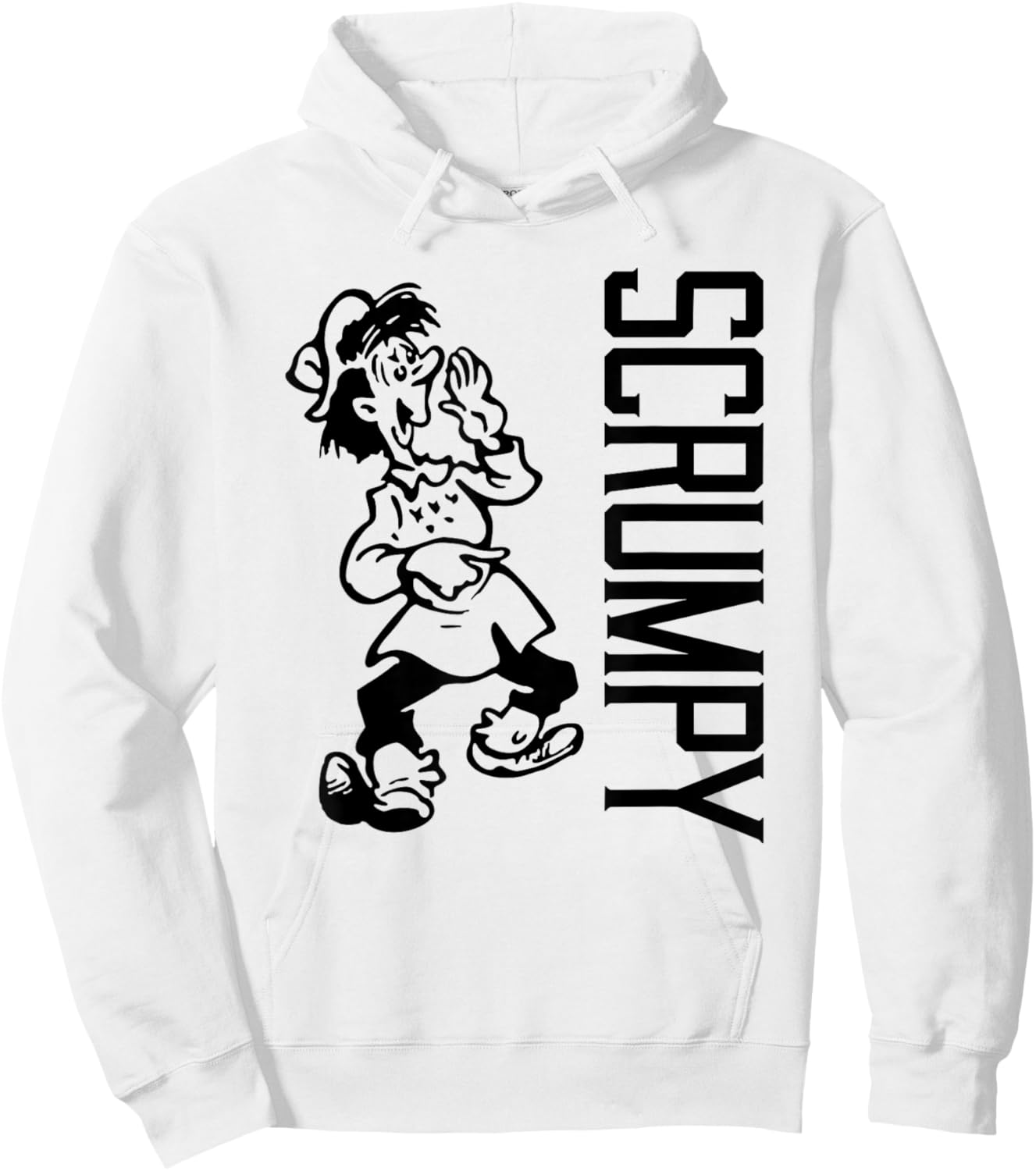Funny Scrumpy Cider Drinker - Yokel pointing to Scrumpy Hoodie - Hoodie | White