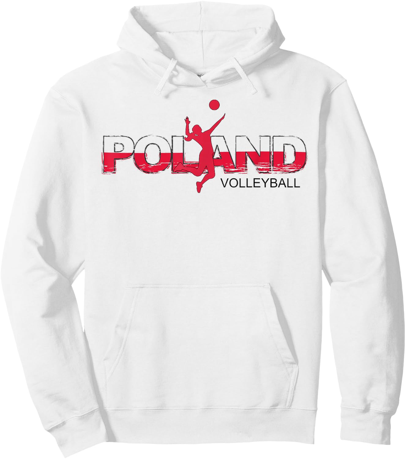 Polish Girls Volleyball Player Sports Poland National Flag Hoodie - Hoodie | White