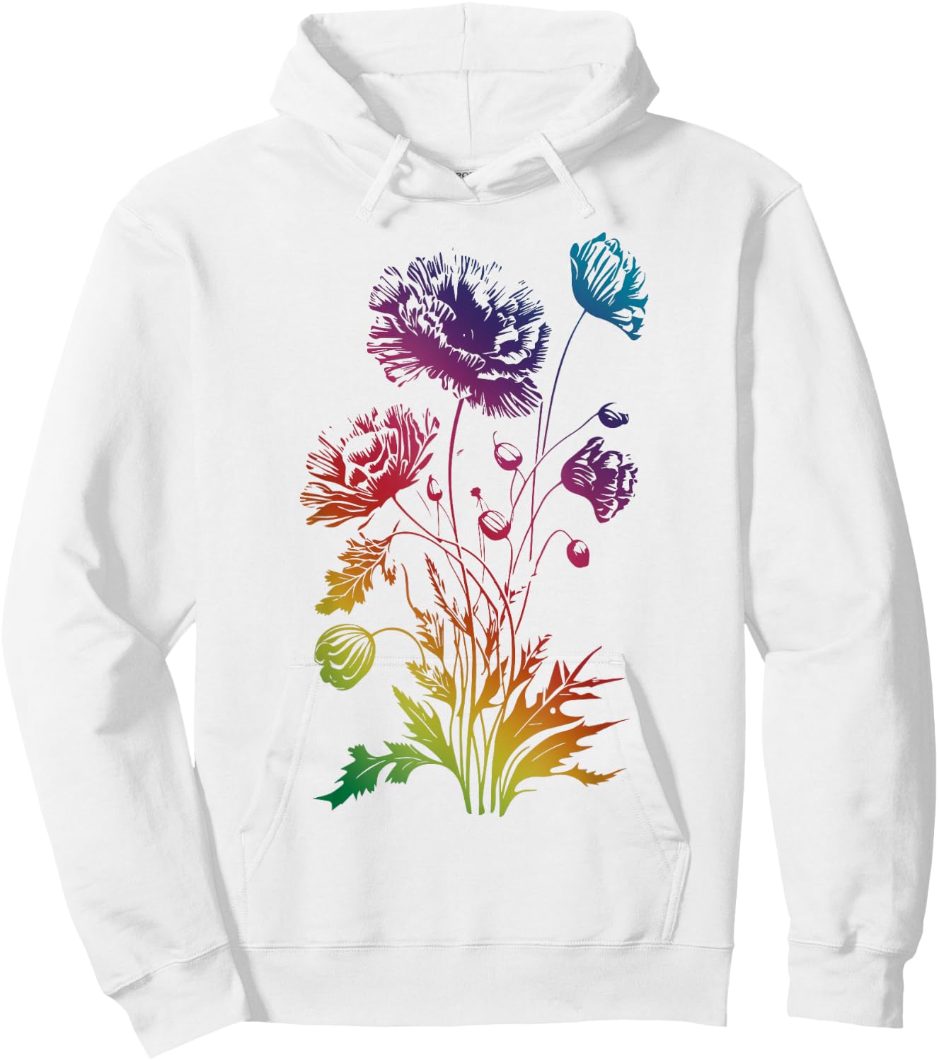 Poppies, spring bloomers, summer, flower, garden, outdoor Men Women Girls Kids Hoodie - Hoodie | White