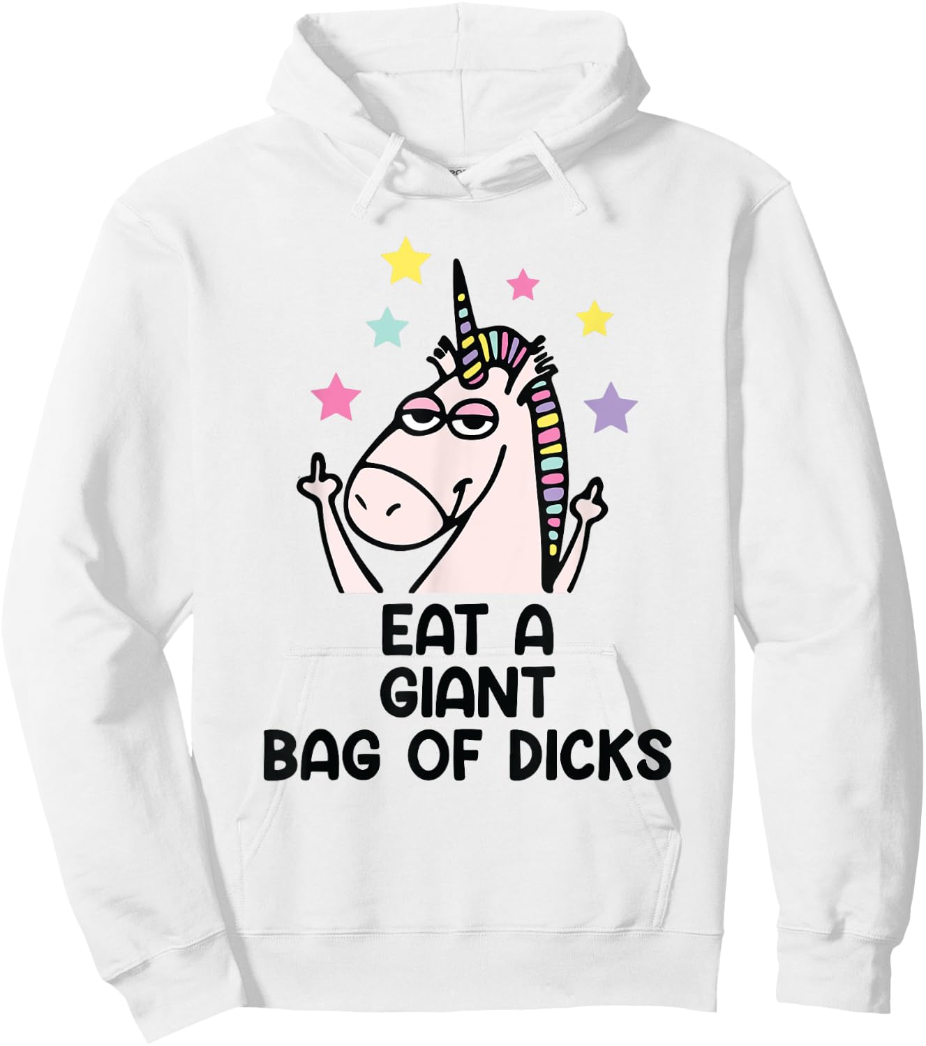 Eat a giant bag of tails unicorn Hoodie - Hoodie | White