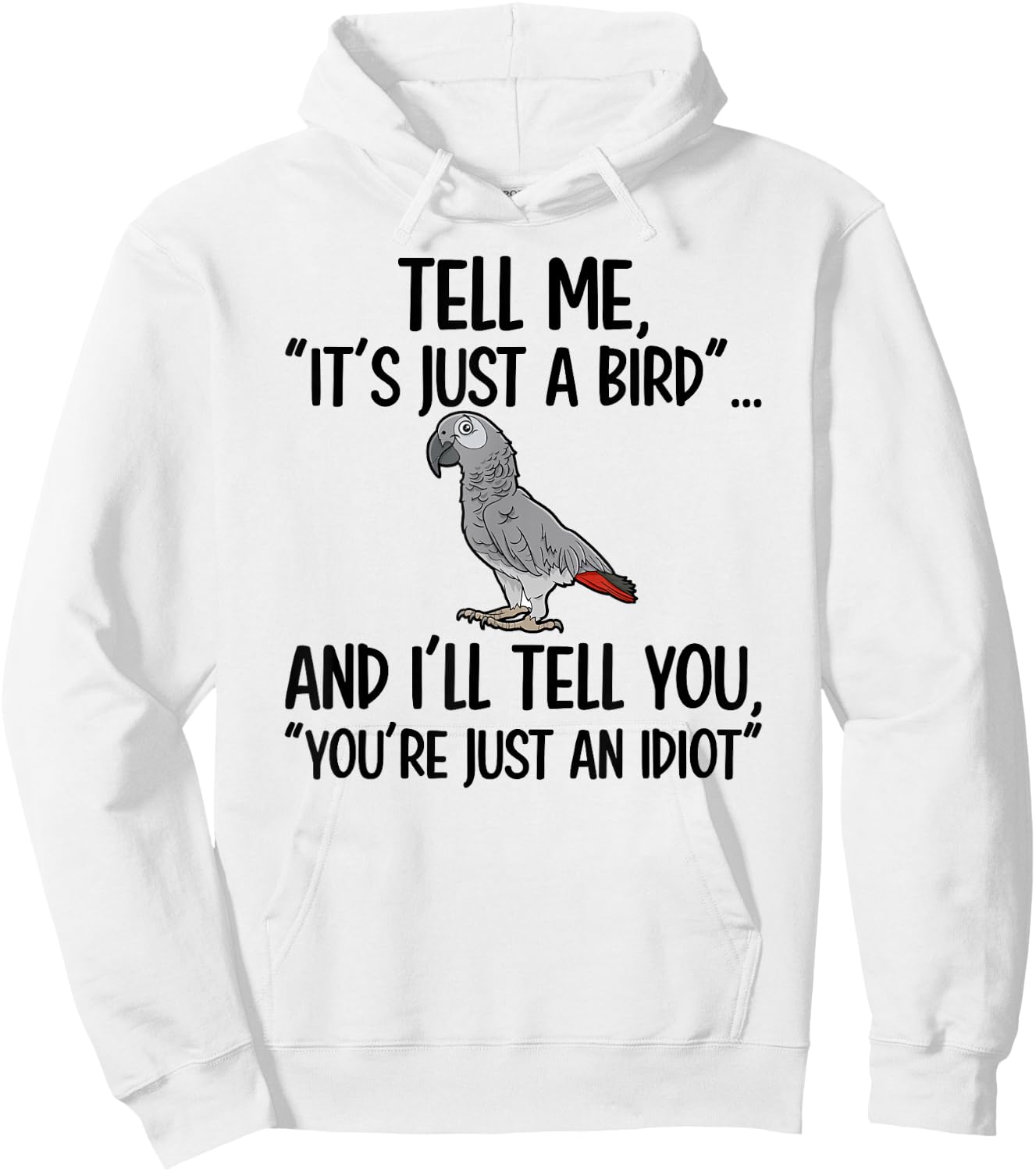 African Grey Owner African Grey Parrot Lover Hoodie - Hoodie | White