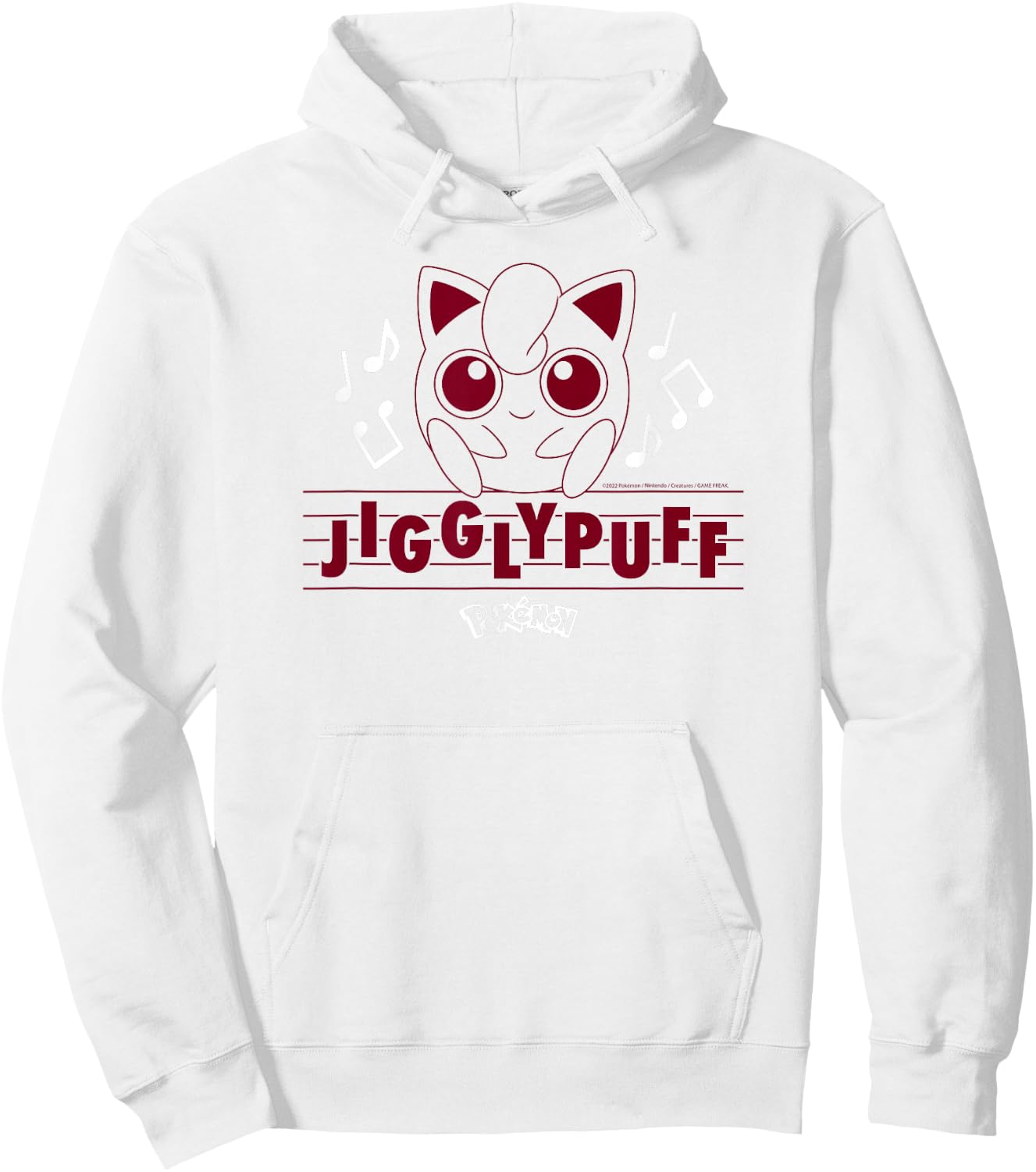 Pokémon - Jigglypuff Music Notes Hoodie - Hoodie | White