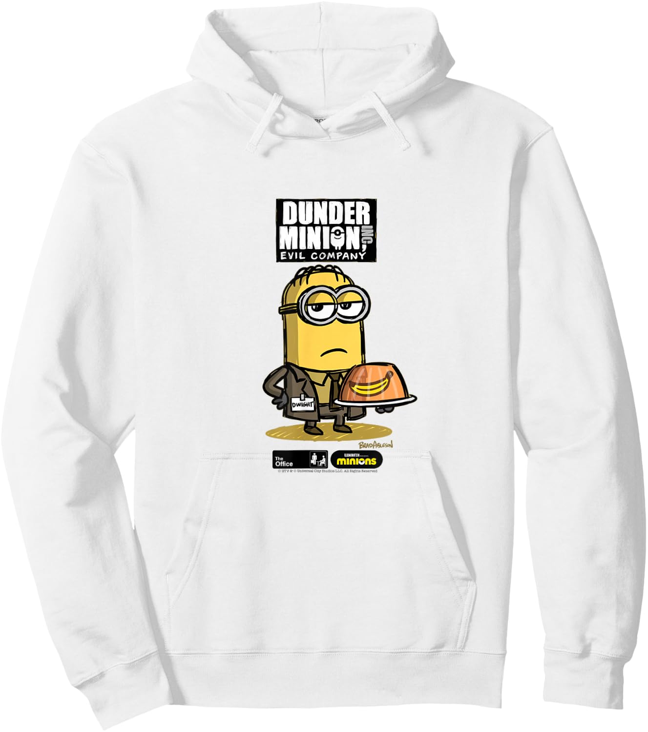 The Office X Minions Dwight Hoodie - Hoodie | White
