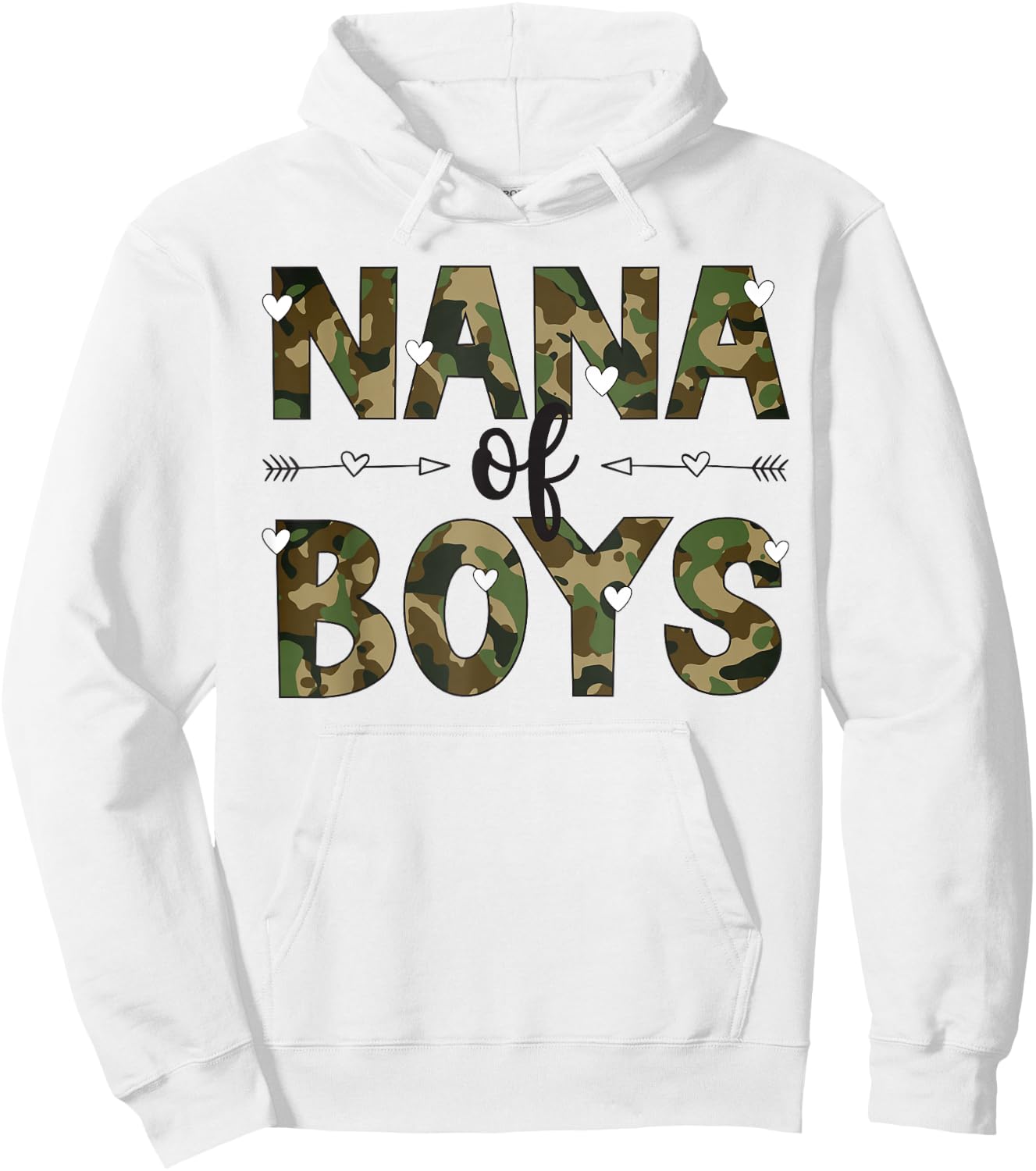 Nana Of Boys Nana Grandma Boy Nana Hoodie - Hoodie | White