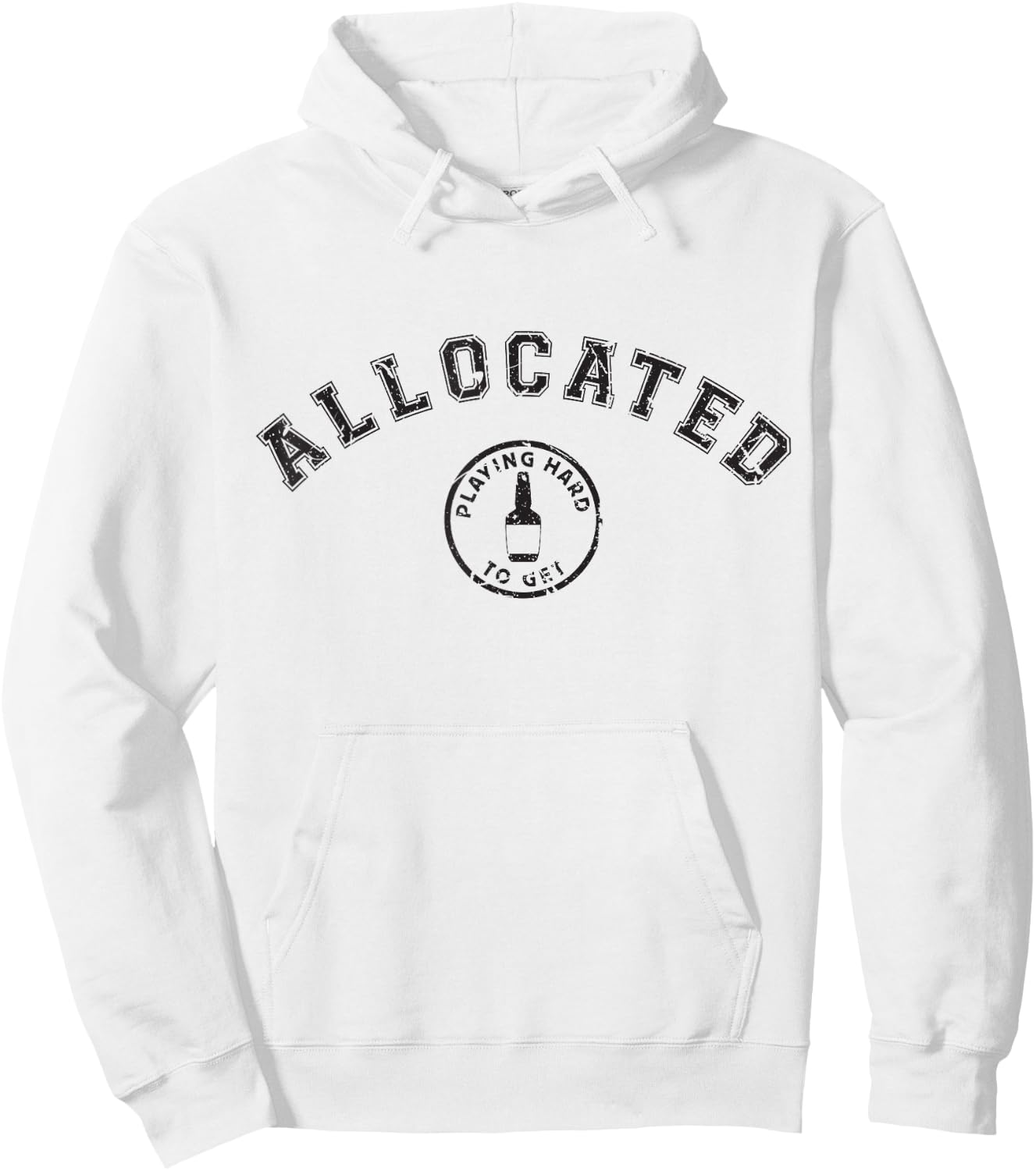 Weathered Kentucky Bourbon Whiskey Allocated Bourbon Hunter Hoodie - Hoodie | White
