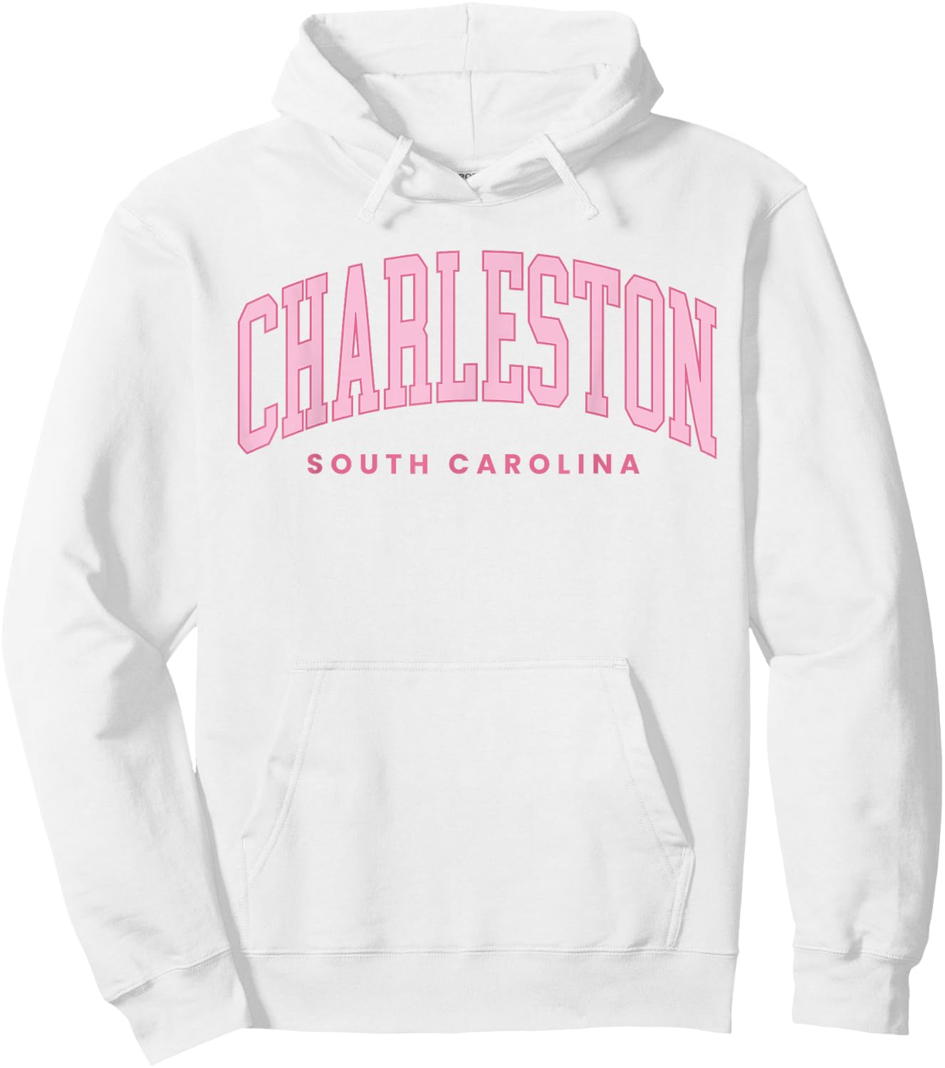 Retro Charleston SC Preppy Throwback Girls Souvenir Hoodie - Hoodie | White