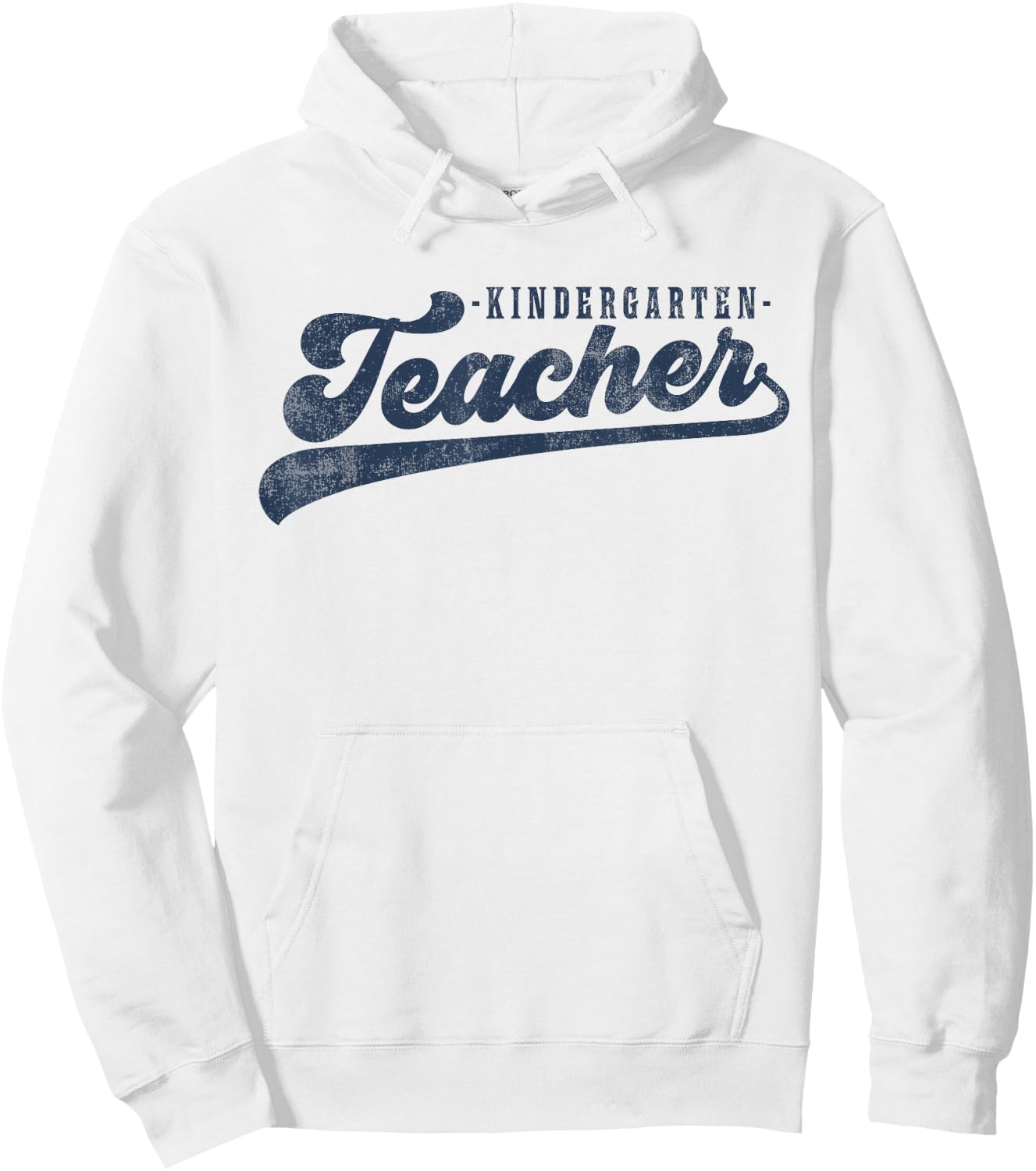 Kindergarten Teacher Vintage Graphic Kindergarten Teacher Hoodie - Hoodie | White