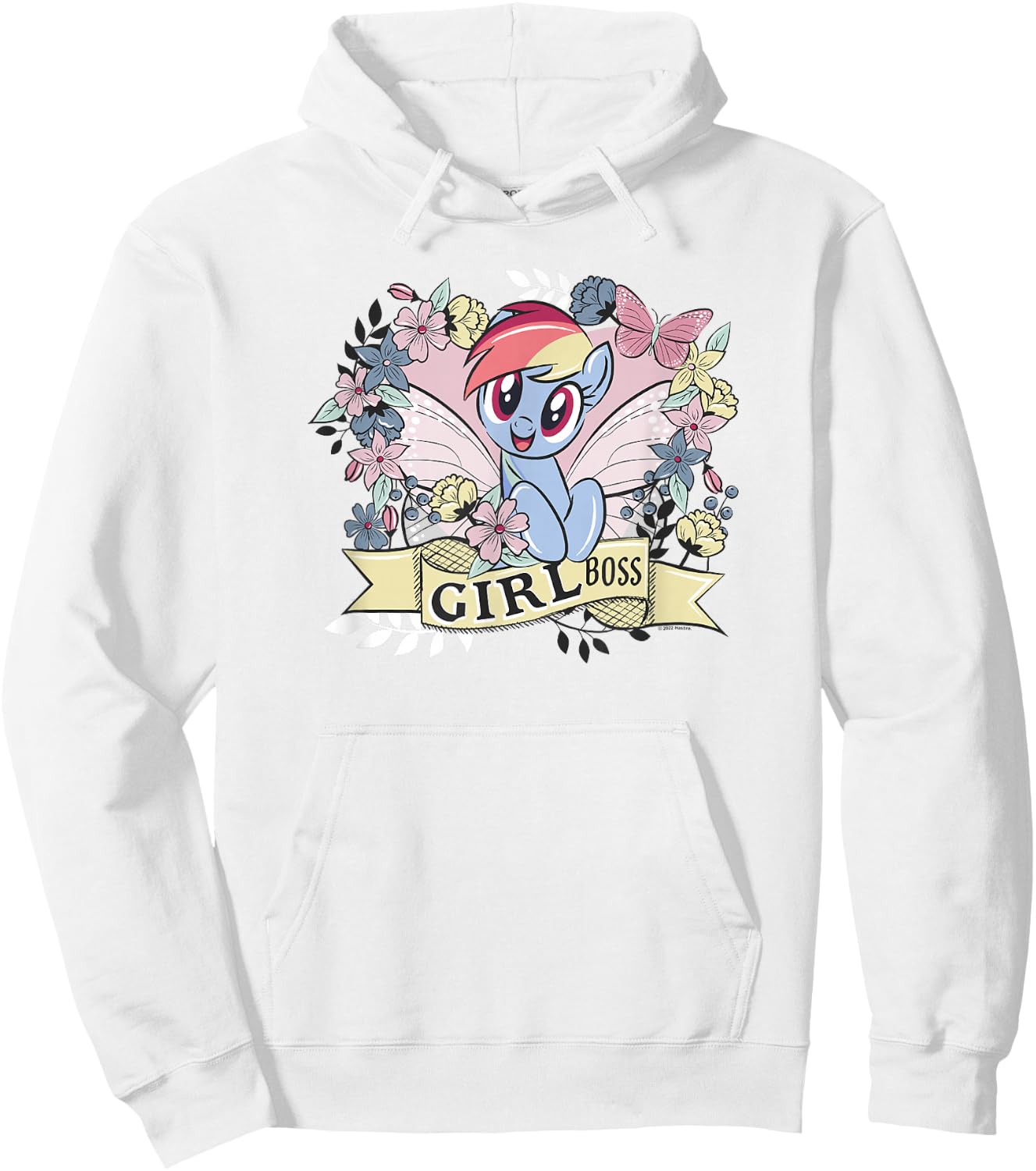 My Little Pony: Friendship Is Magic Rainbow Dash Girl Boss Hoodie - Hoodie | White