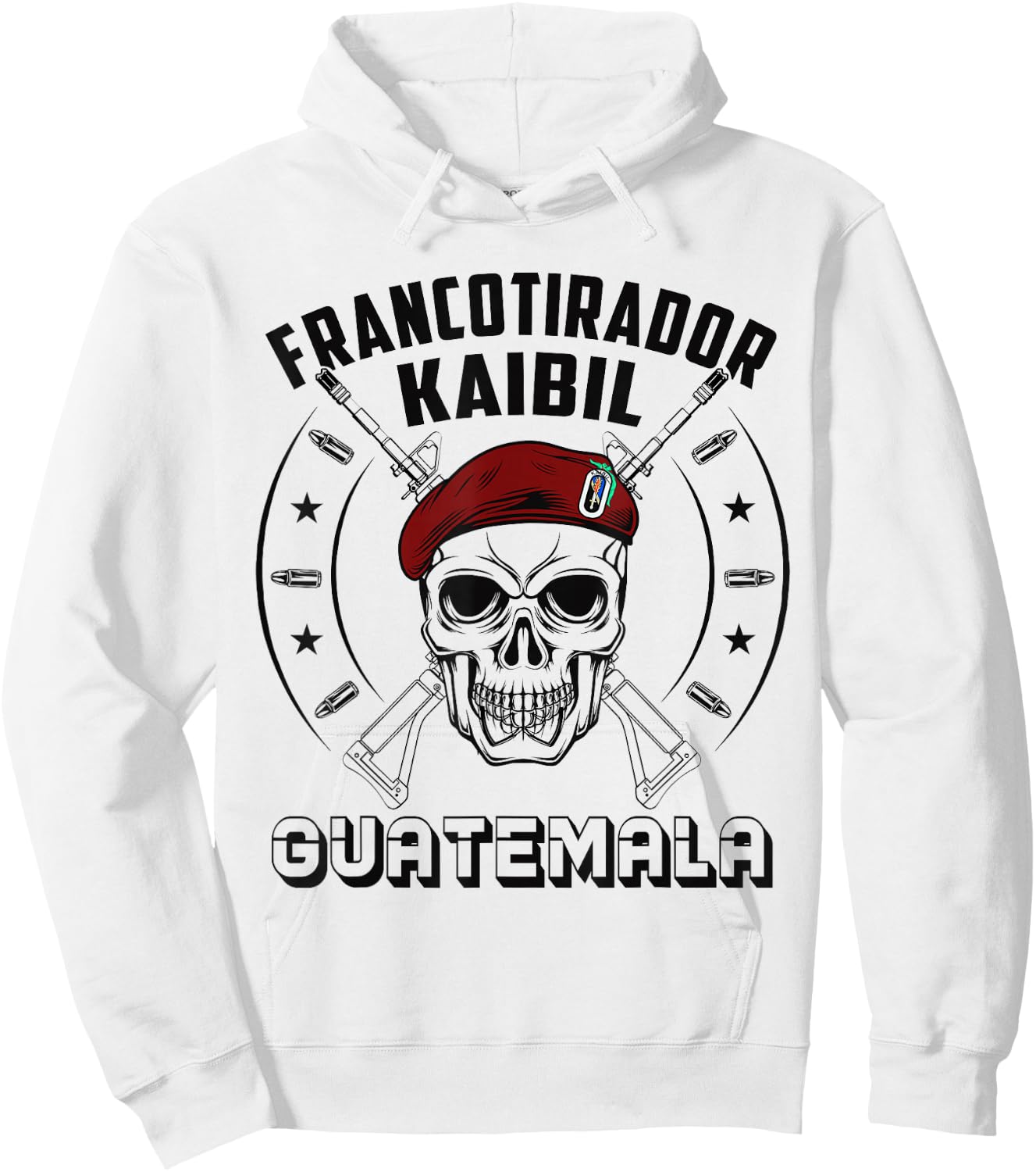 Francotirador Kaibil Guatemala Fuerzas Especiales Hoodie - Hoodie | White
