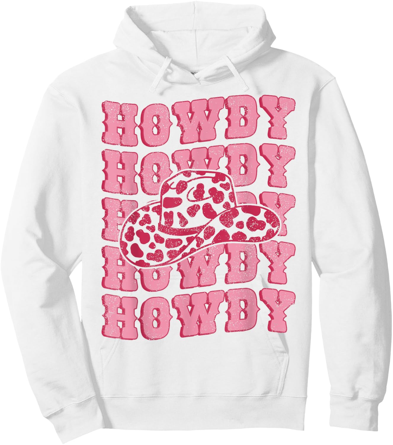Vintage White Howdy Rodeo Western Country Southern Cowgirl Hoodie - Hoodie | White