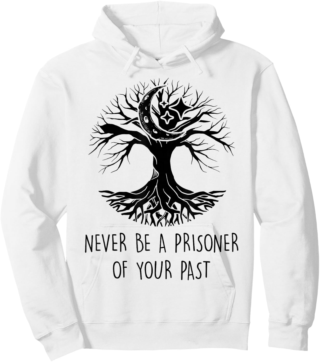 Spiritual - Never Be A Prisoner Of Your Past - Meditation Hoodie - Hoodie | White