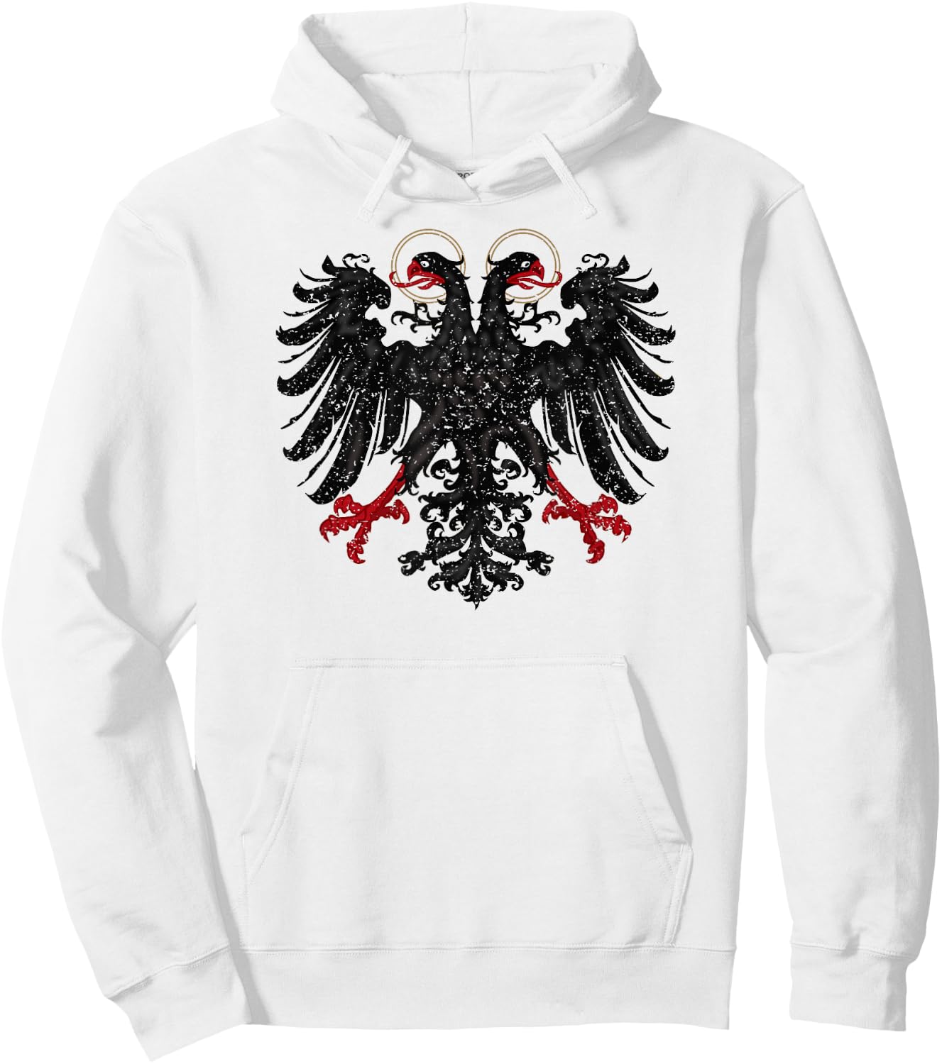 Holy Roman Banner Flag Double Headed Eagle Hoodie - Hoodie | White
