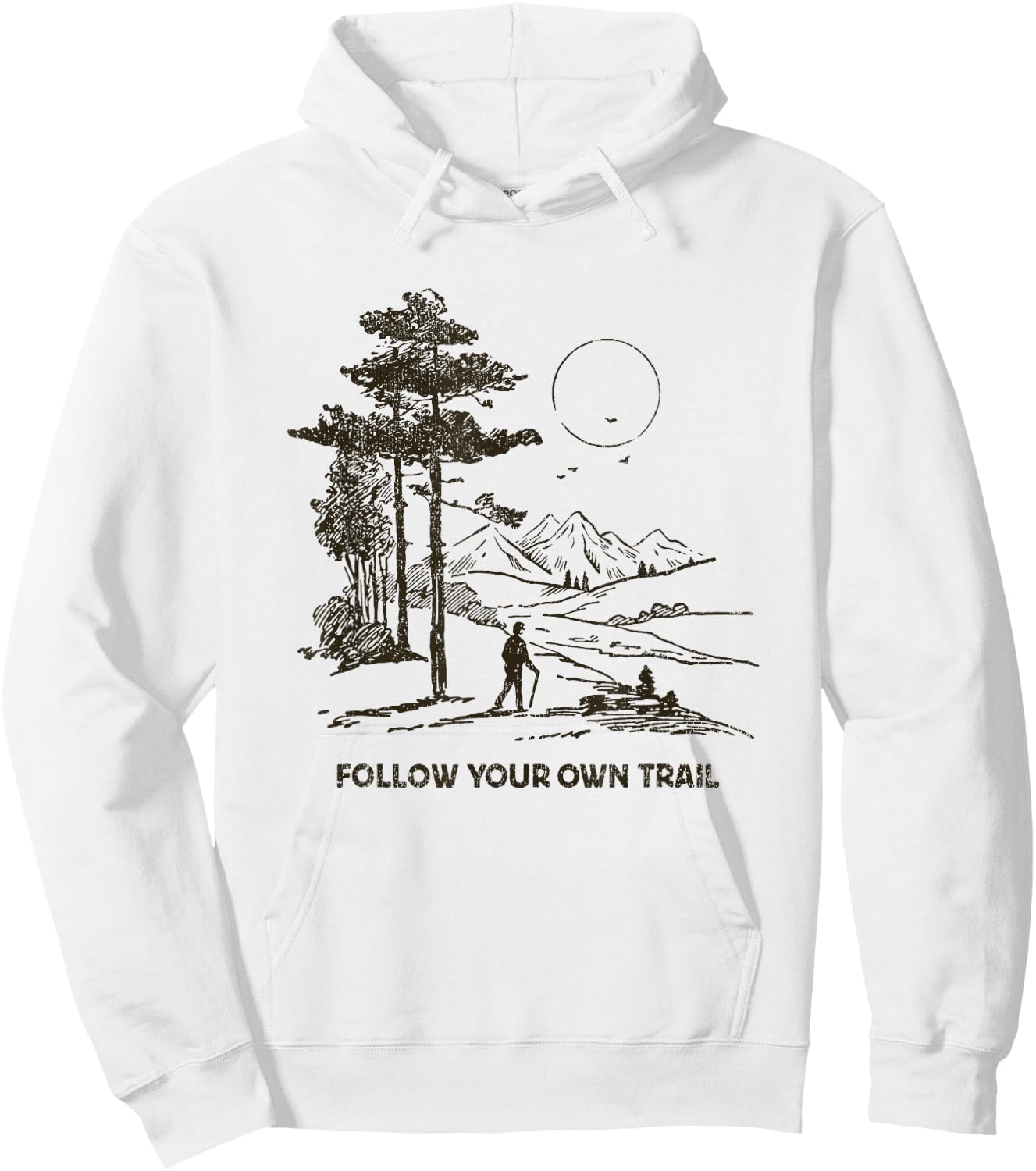 Follow Your Own Trail Hoodie - Hoodie | White