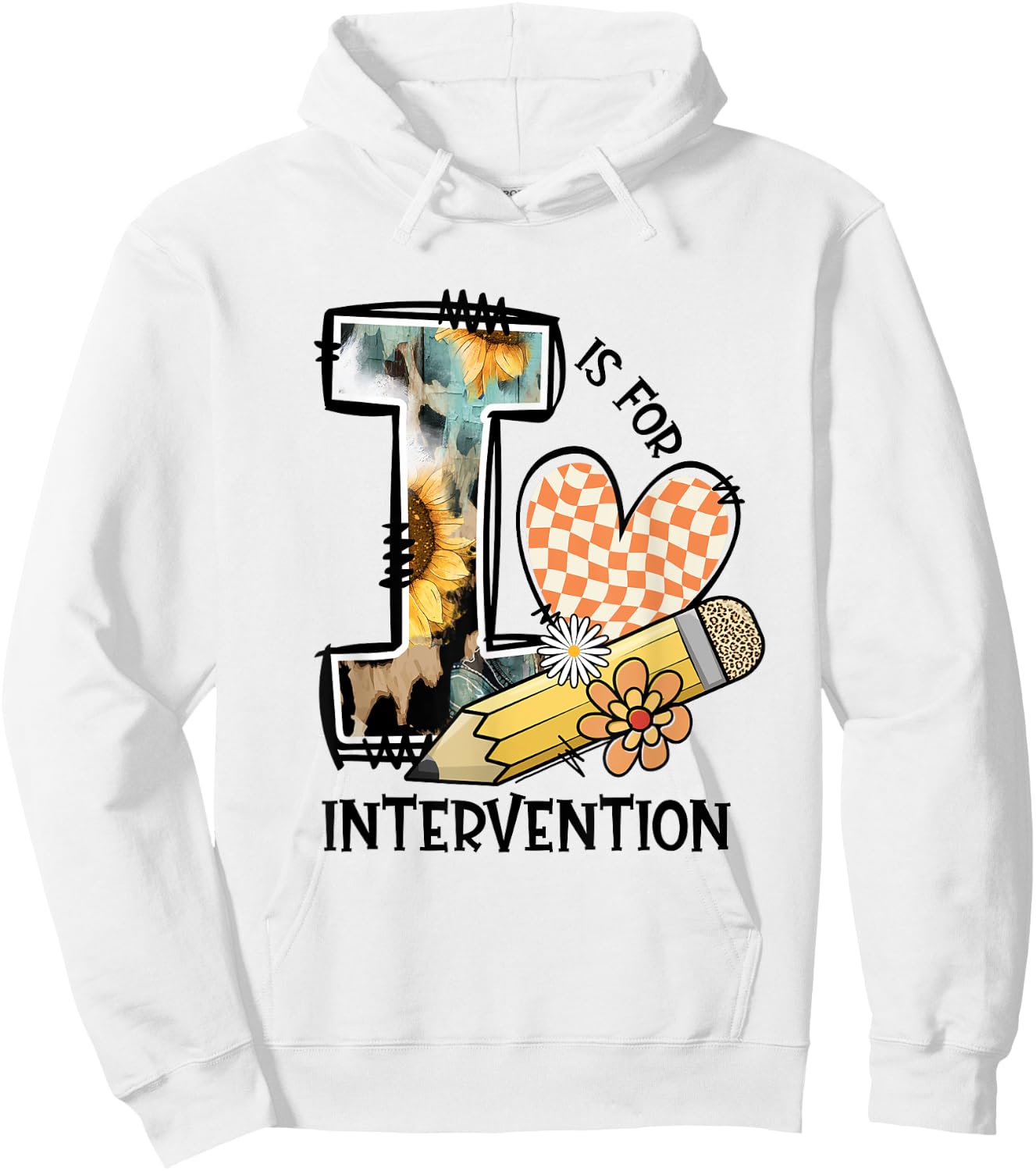 RTI Team T Response I Is For Intervention Back To School Hoodie - Hoodie | White