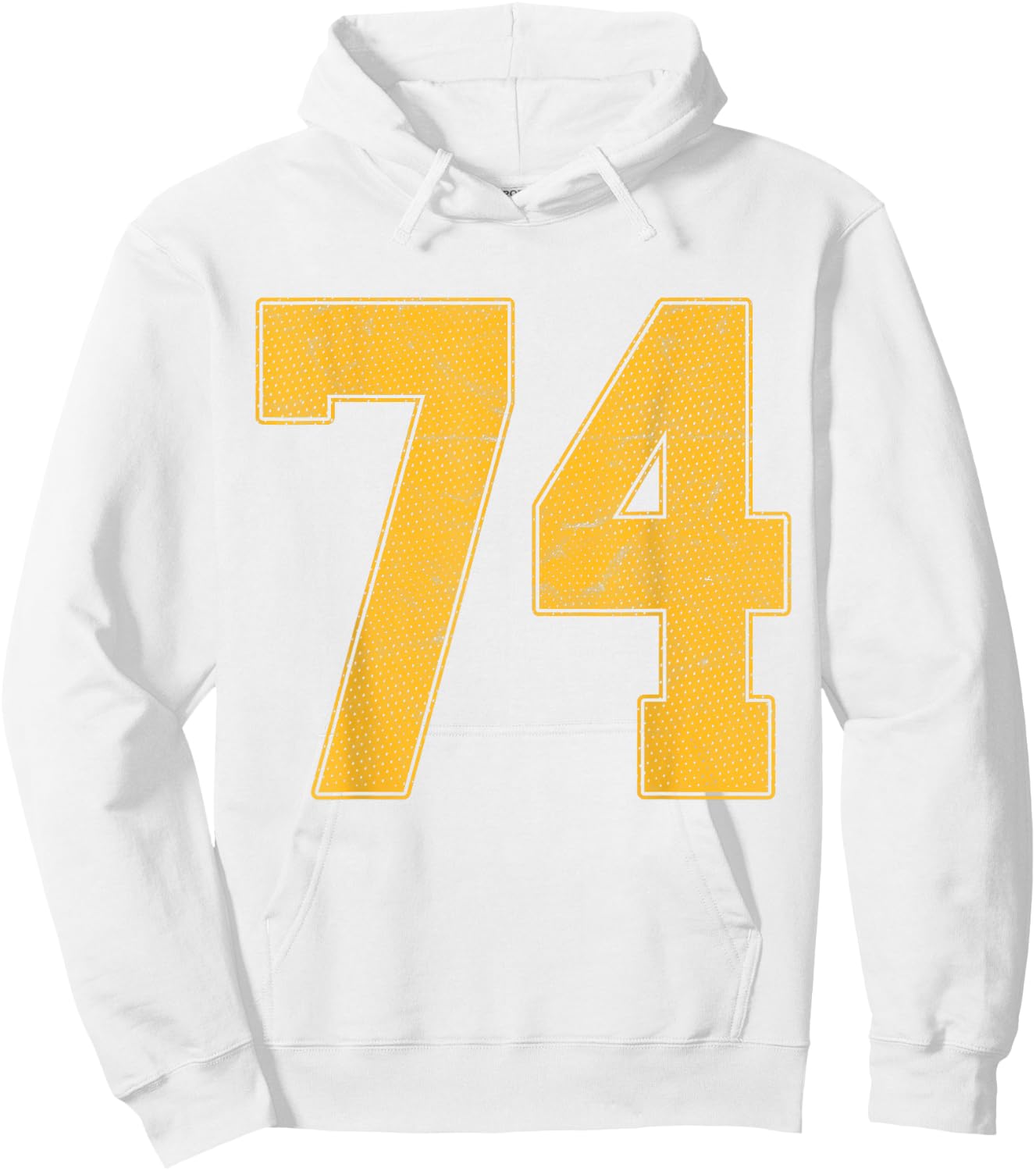 Number 74 Numbered Uniform Sports Team Jersey 74th Birthday Hoodie - Hoodie | White