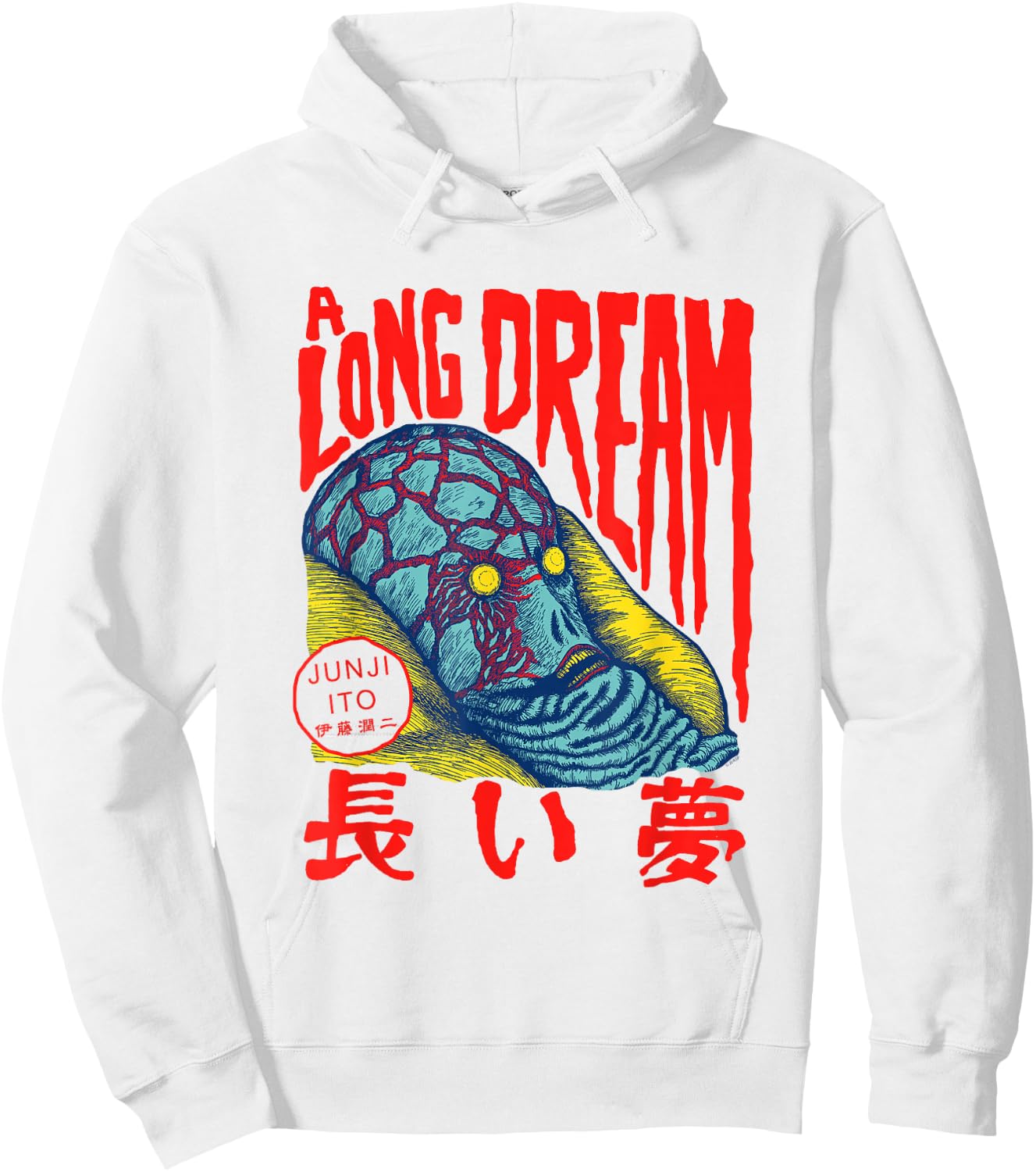 Junji Ito A Long Dream Monster Head Hoodie - Hoodie | White