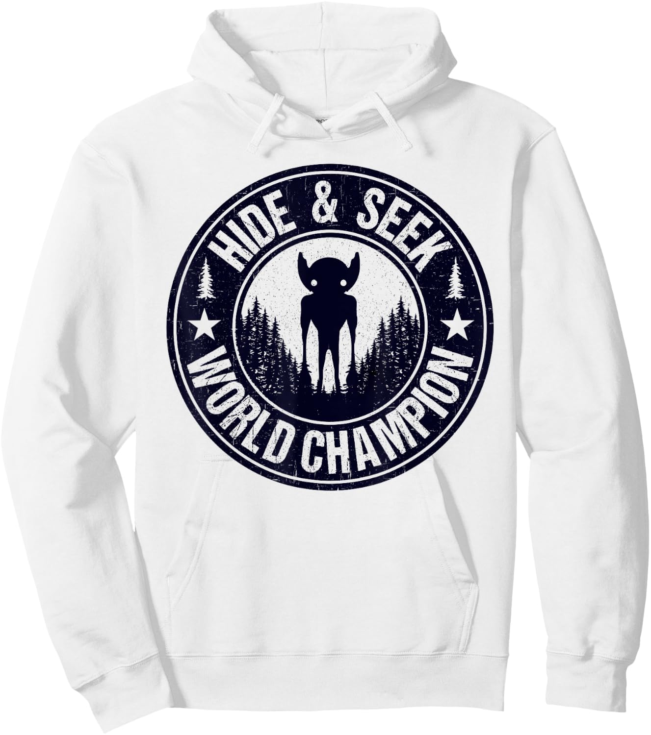 Hopkinsville Goblins Hide And Seek World Champion! Cryptid Hoodie - Hoodie | White