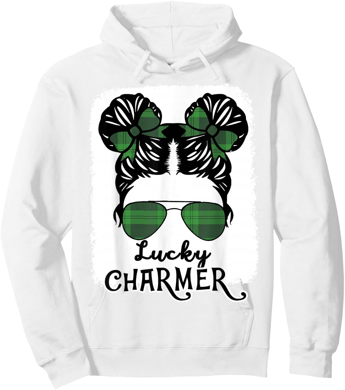 St Patricks Day Lucky Charmer Irish Girl Teen Toddler Hoodie - Hoodie | White